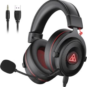 EKSA E900 Pro USB Gaming Headset for PC - Computer Headset with Detachable Noise Cancelling Mic, 7.1 Surround Sound, 50MM Driver - Headphones with Microphone for PS4/PS5, Xbox One, Laptop, Office ?   ?   ?  ?   ?