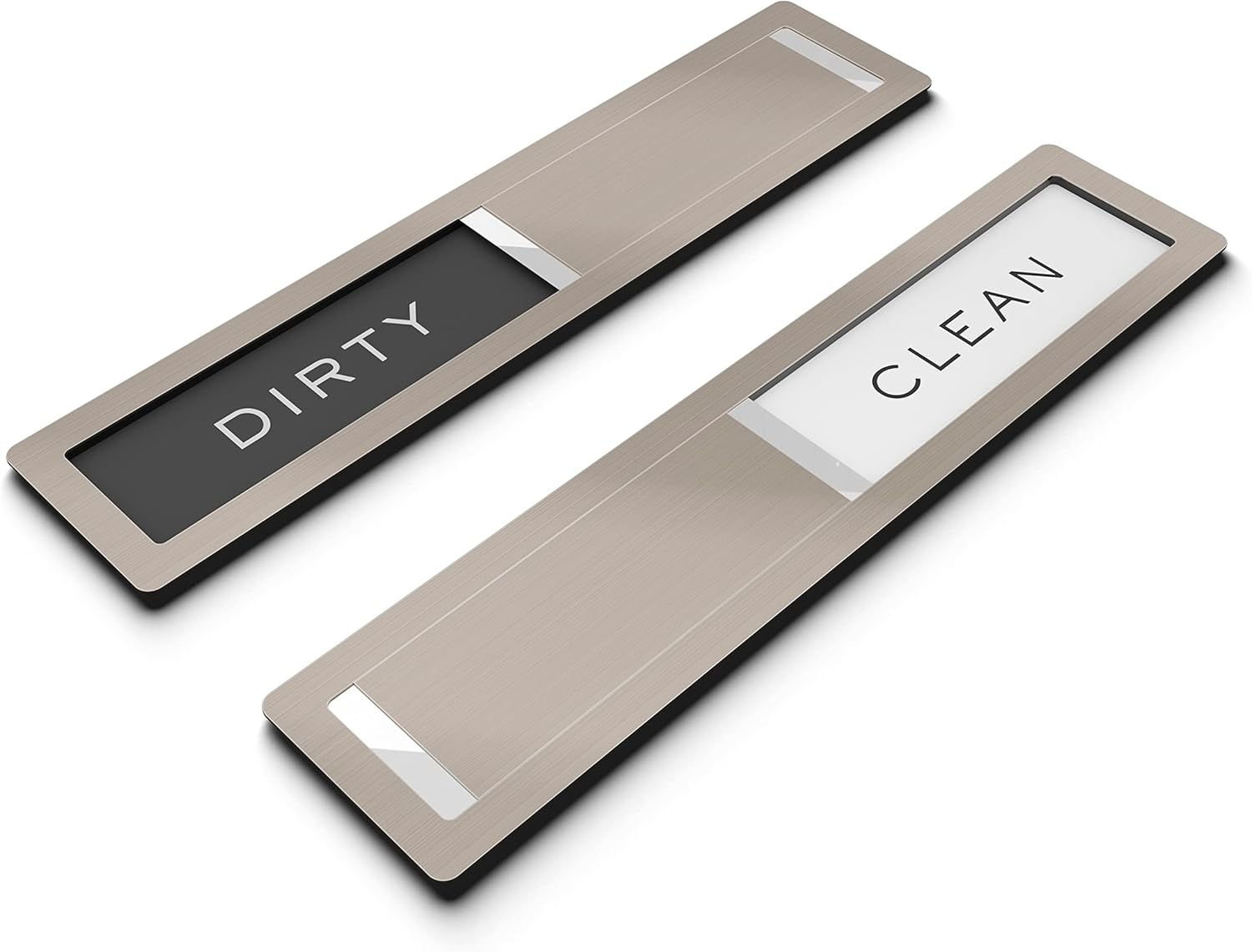 Dishwasher Magnet Clean Dirty Sign, Kubik Letters Premium Stainless Steel Grade 304, Kitchen Organizers and Storage Decor Accessories, Extra Adhesive Tapes Included. - Image 5