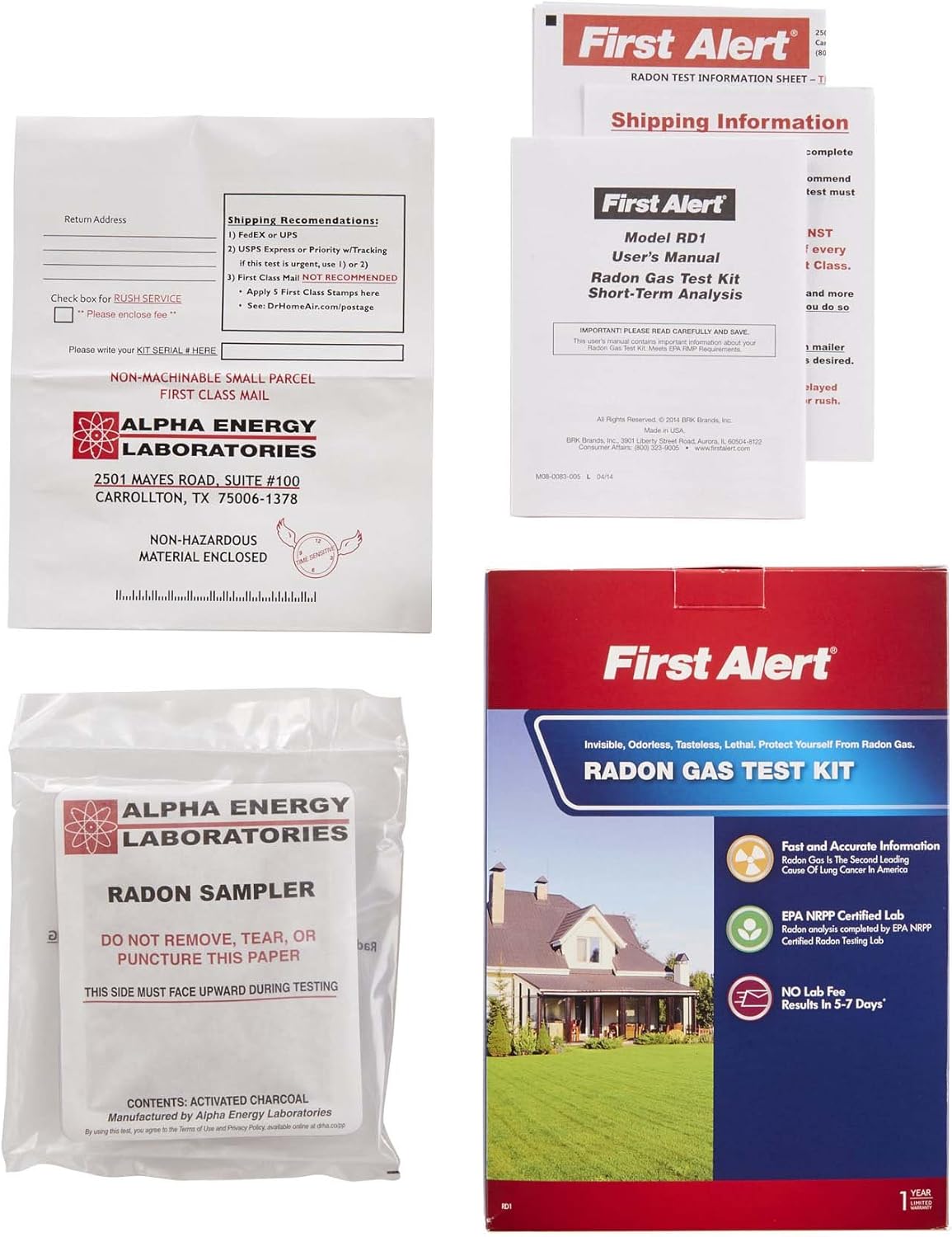 First Alert Radon Gas Test Kit, RD1 ? ? ? ? ? - Image 5