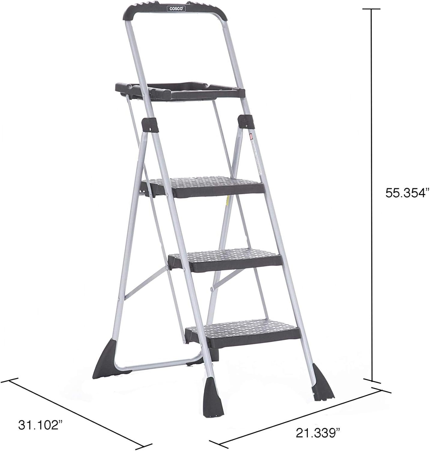 Cosco Max Steel Work Platform, Easy Fold One-Hand Lock, Convenient Project Trays, Stable & Secure, ANSI Rated 225 lbs, 10 Year Warranty ? ? ? ? ? - Image 3