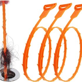Forlivese Drain Snake, Drain Clog Remover,Hair snake Tool Drain Opener, sink snake for Sewer Kitchen Sink Bathroom Tub Toilet Clogged Drains Relief Cleaning Tool, 3 Pack 25 Inch ?   ?   ?  ?   ?