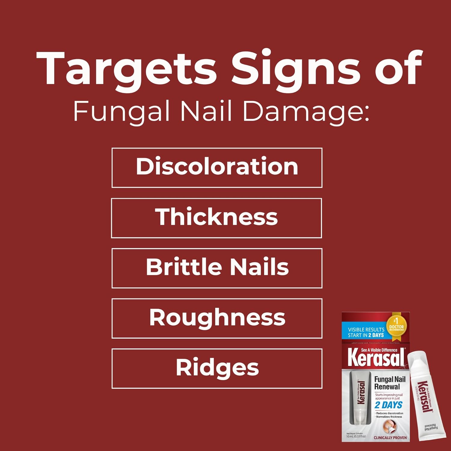 Kerasal Nail Renewal, Restores Appearance of Discolored or Damaged Nails, 0.33 fl oz (Packaging May Vary) ? ? ? ? ? - Image 4