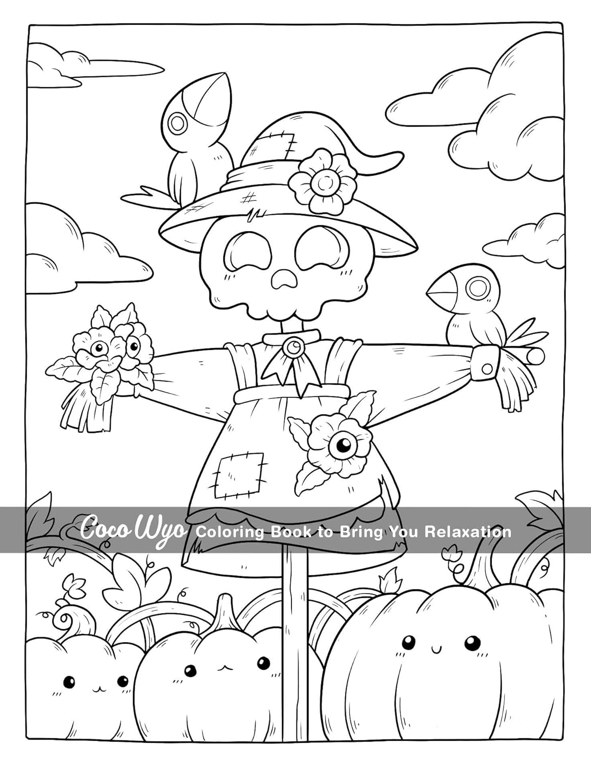 Creepy Cutie: Coloring Book for Adults and Teens Featuring Goth Kawaii and Spooky Cute Creatures of All Kinds and Many More ? ? ? ? ? - Image 4