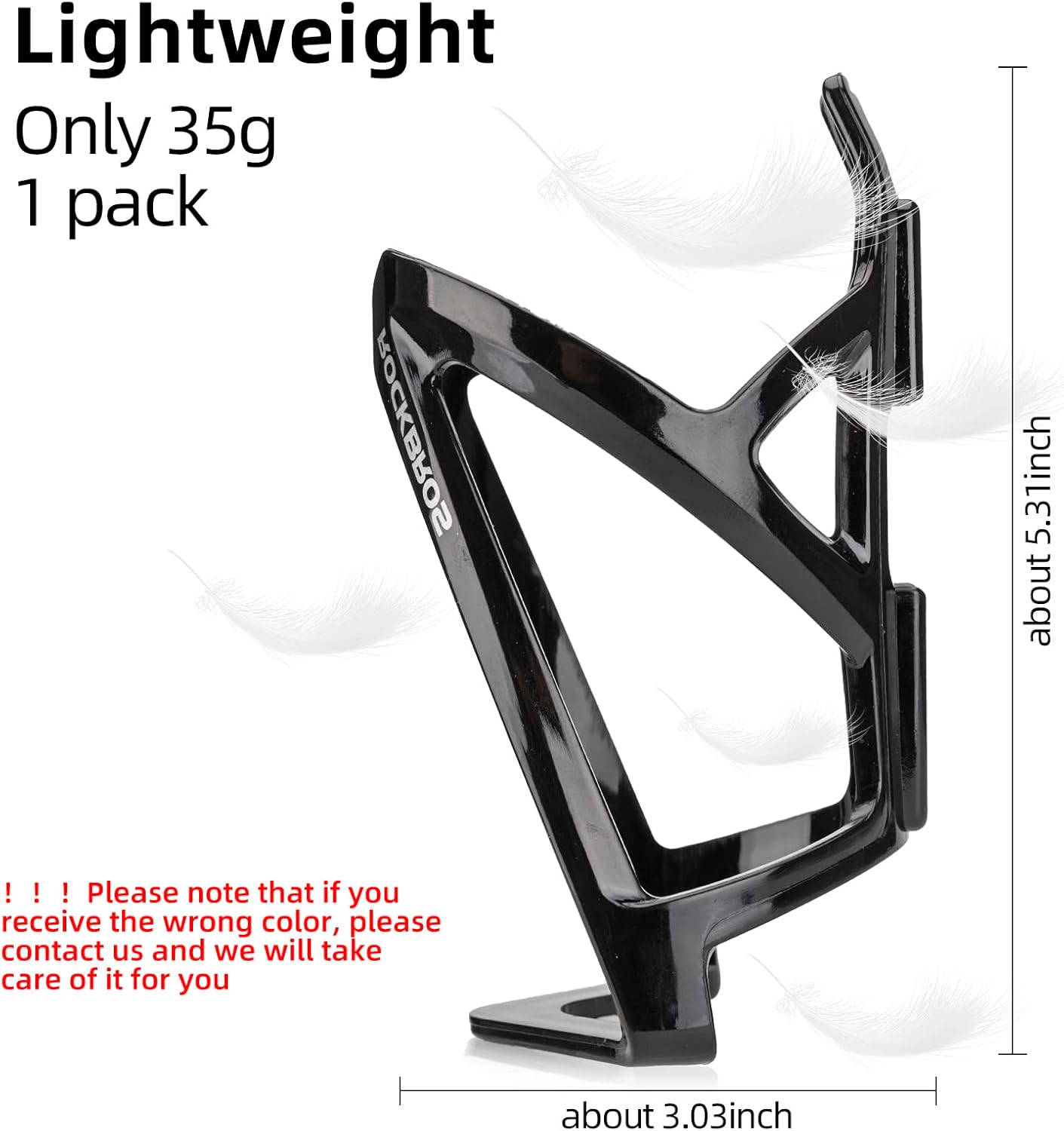ROCKBROS Bike Water Bottle Holder Ultra-Light Bicycle Bottle Cages with Screws Tool, Universal Bike Cup Holder Rack for Road MTB Bikes? ? ? ? ? ? - Image 3
