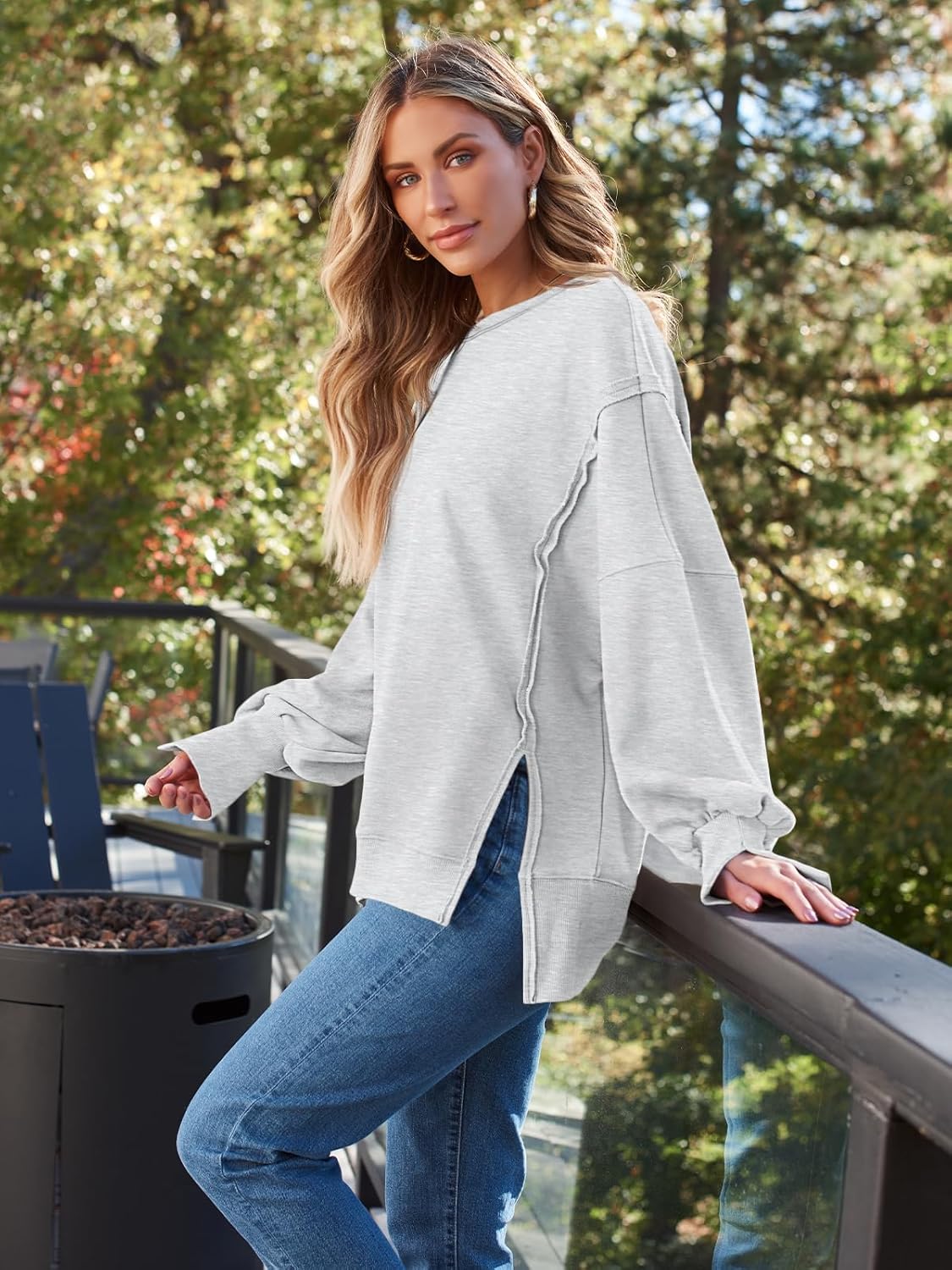 Trendy Queen Womens Oversized Sweatshirts Hoodies Crewneck Shirts Fall Outfits Teen Girls Y2k Winter Clothes ? ? ? ? ? - Image 3