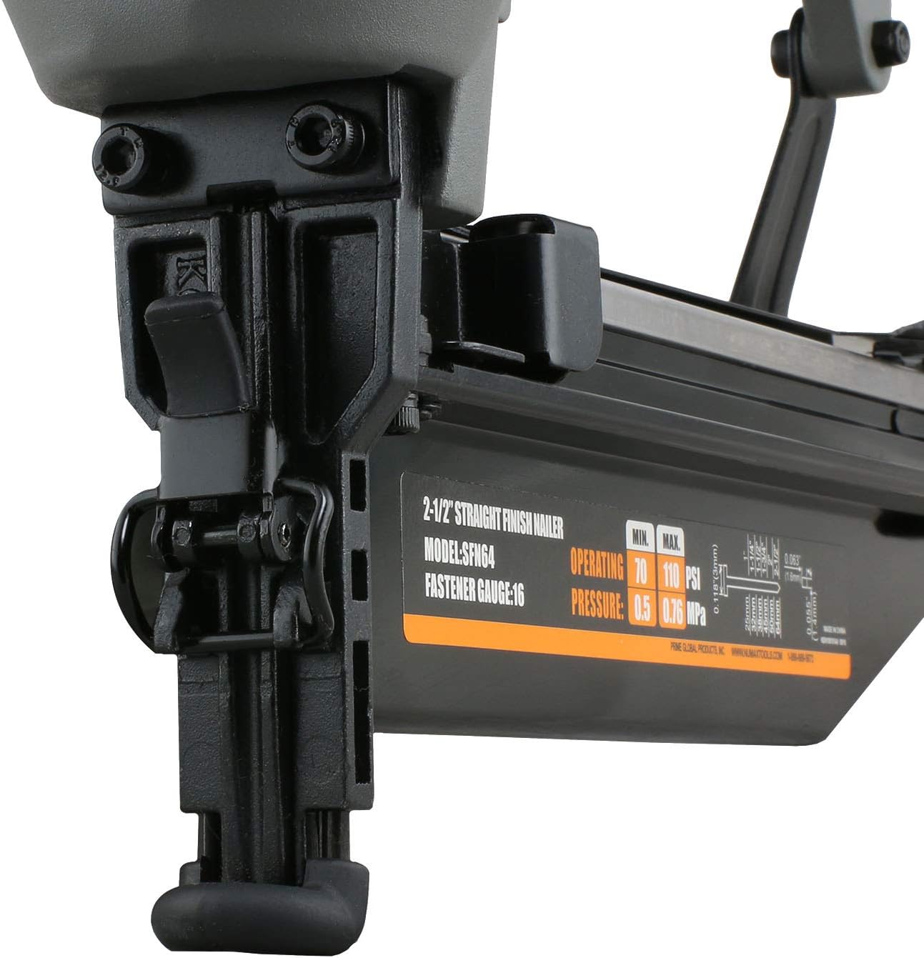 NuMax SFN64 Pneumatic 16-Gauge 2-1/2 - Image 3