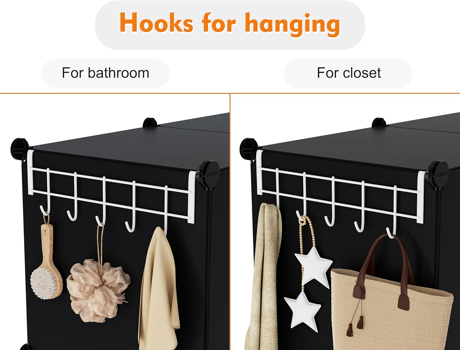 HOMIDEC 6-Cube Storage Organizer, Closet Organizer Storage Cabinet Shelf Bookcase Bookshelf,Storage Cubes Organizer Cabinet for Kids,Closet, Bedroom,Bathroom ? ? ? ? ? - Image 5