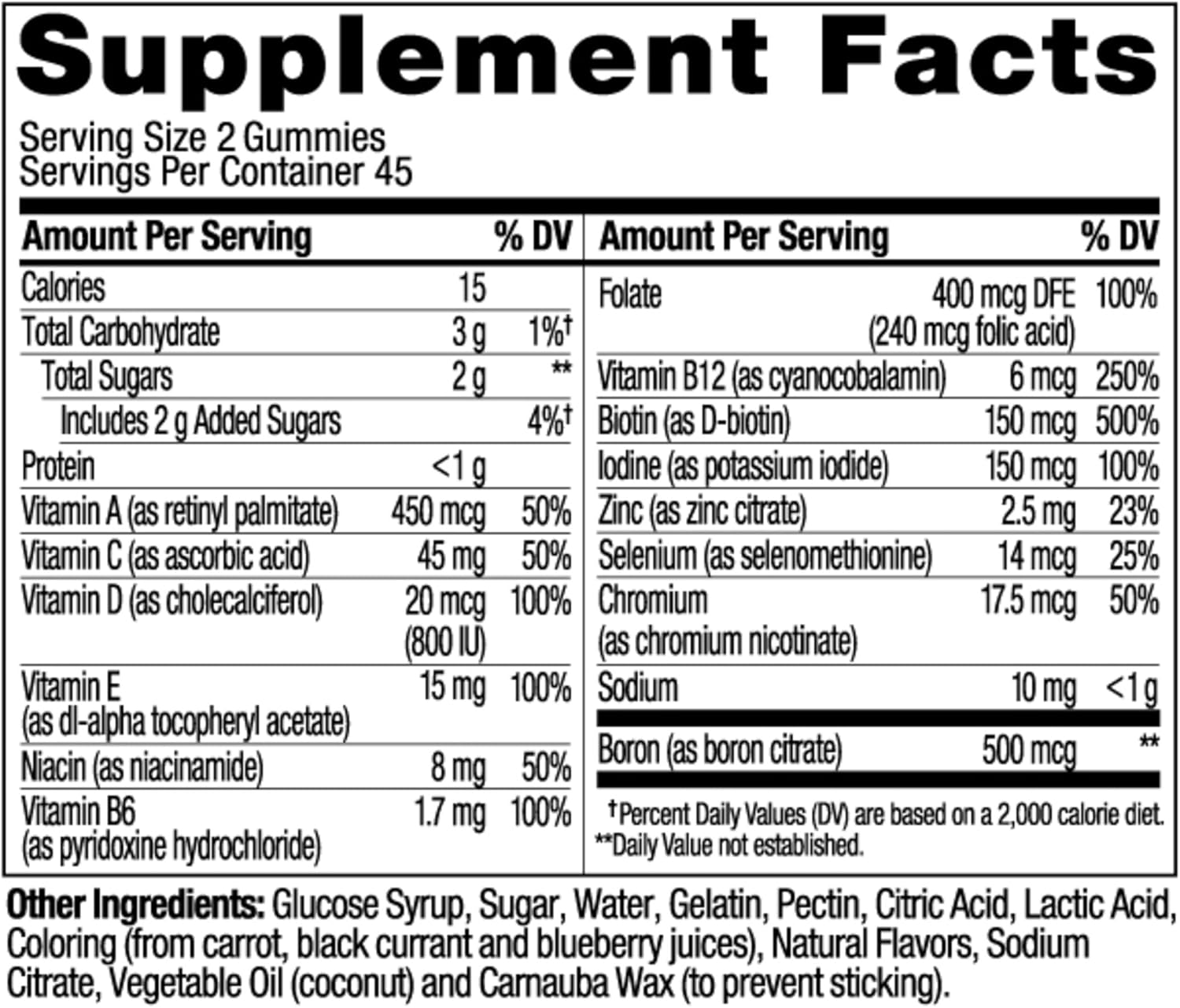 OLLY Women's Multivitamin Gummy, Vitamins A, D, C, E, Biotin, Folic Acid, Adult Chewable Vitamin, Berry Flavor, 45 Day Supply - 90 Count (Packaging May Vary) ? ? ? ? ? - Image 6