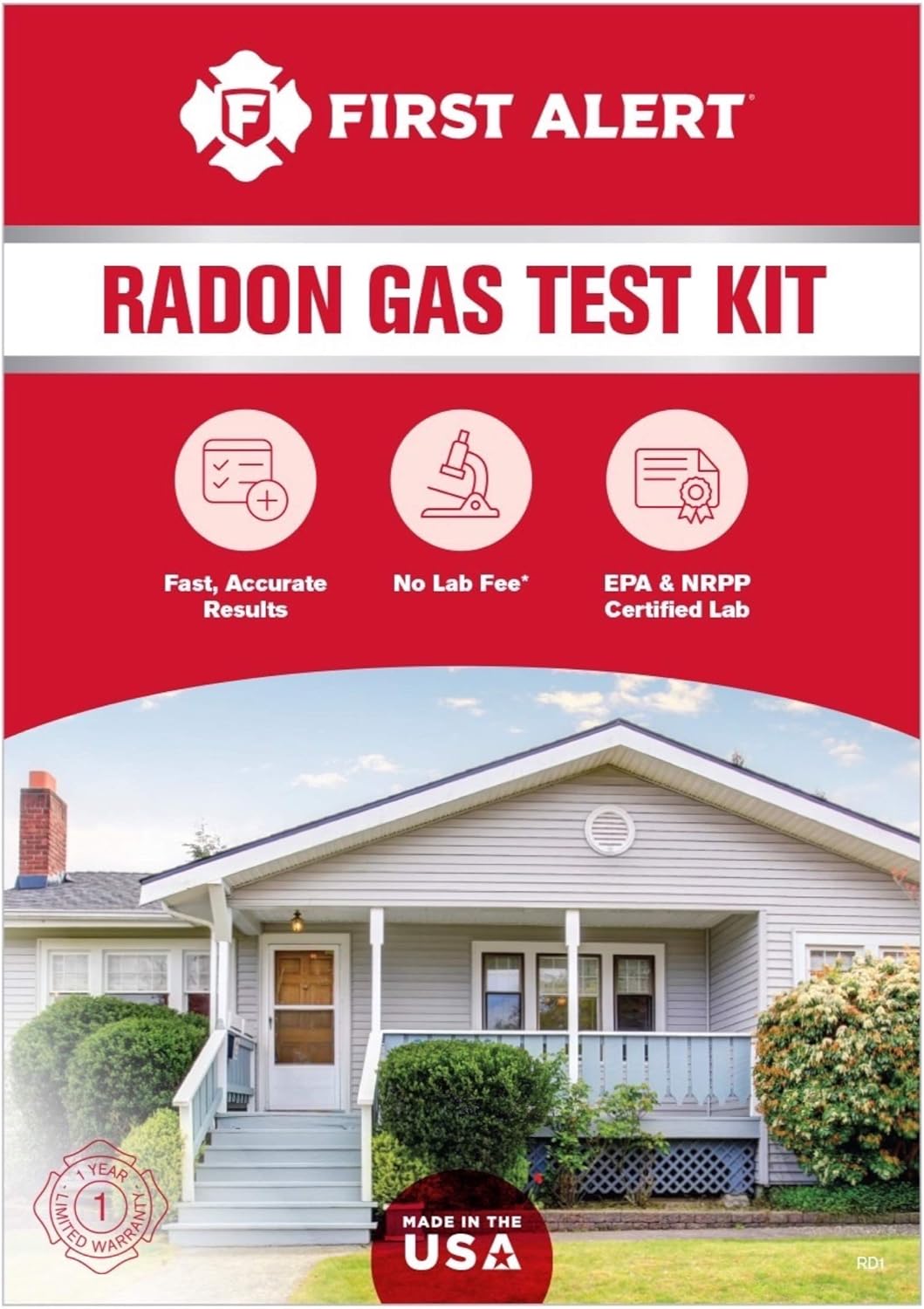 First Alert Radon Gas Test Kit, RD1 ? ? ? ? ?