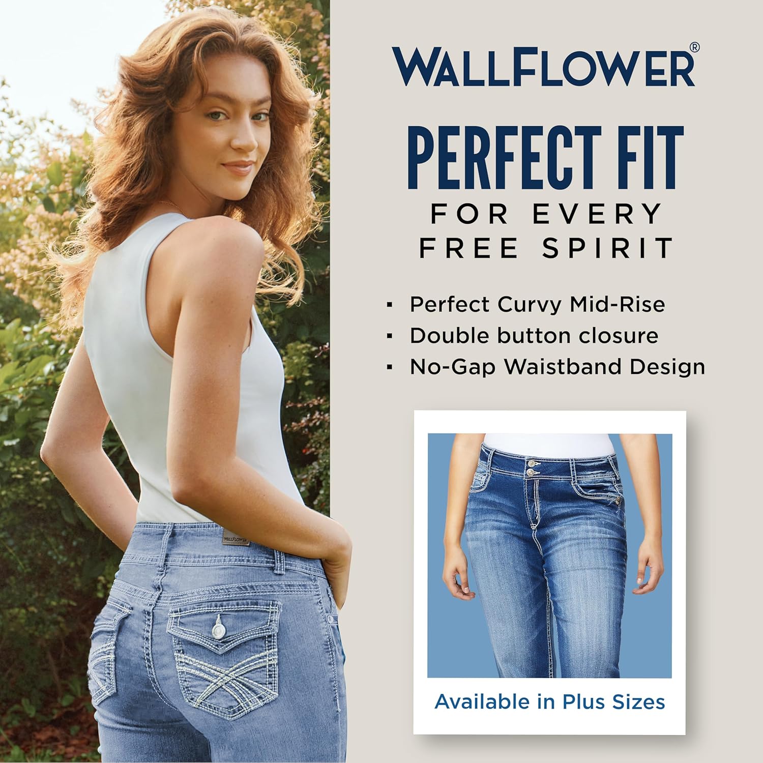 WallFlower Luscious Curvy Bootcut Jeans for Women Mid-Rise Insta Stretch Denim in Petite, Midsize, Plus Size, Juniors Jeans ? - Image 5