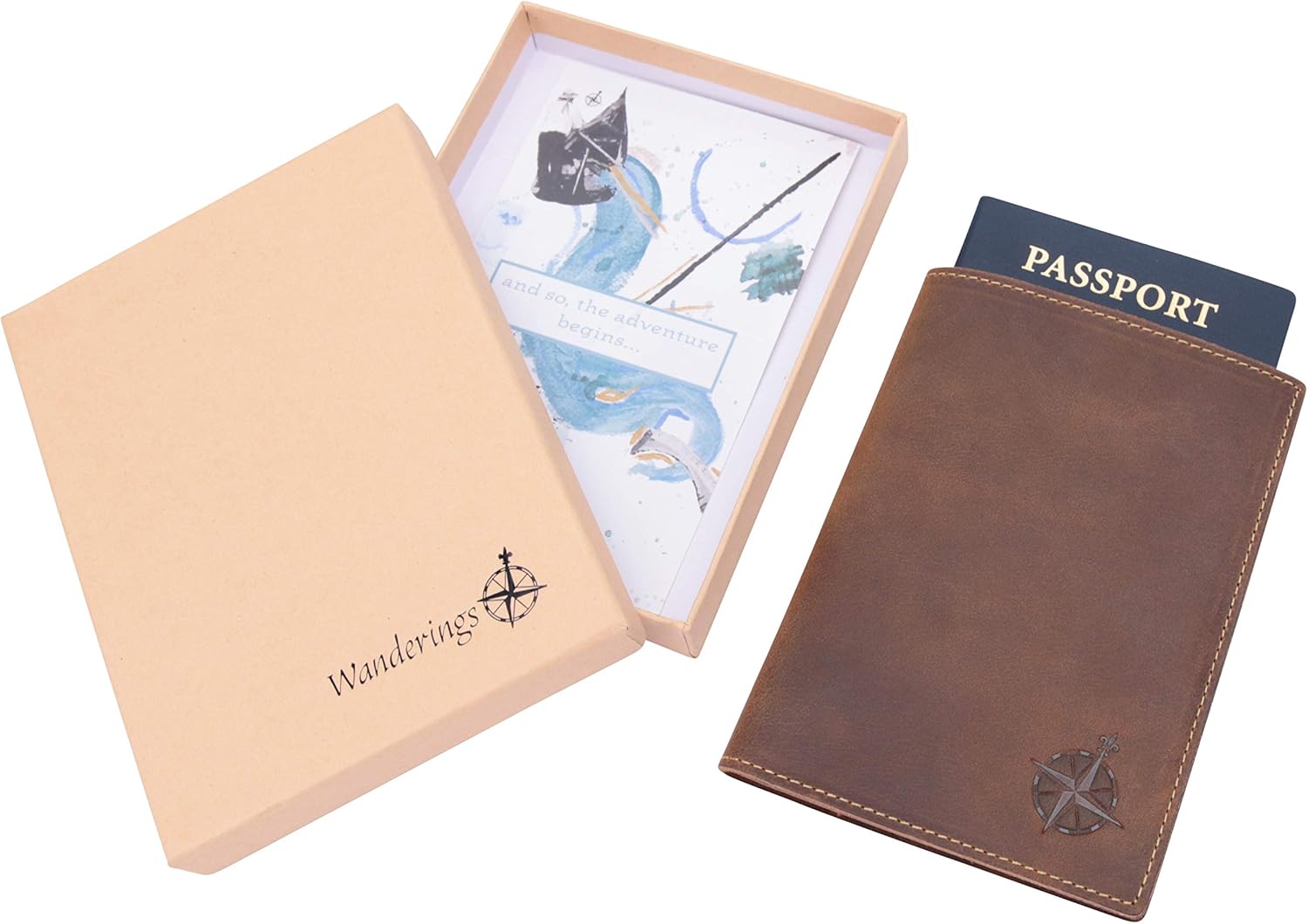 Leather Travel Wallet with Passport Holder - Genuine Leather Case with RFID Blocking for Men and Women - Passport Wallet, Leather Folding Wallet for Passports ? ? ? ? ? - Image 5