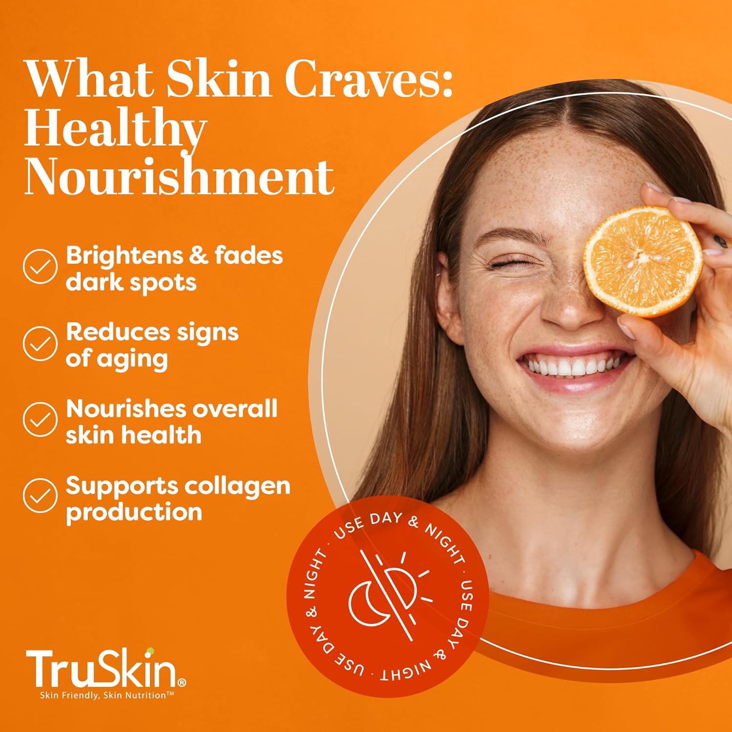 TruSkin Vitamin C Serum ? Anti Aging Facial Serum with Vitamin C, Hyaluronic Acid, Vitamin E ? Brightening Serum ? Even Skin Tone, Improve Appearance of Dark Spots, Fine Lines & Wrinkles, 2 Fl Oz ? ? ? ? ? - Image 3
