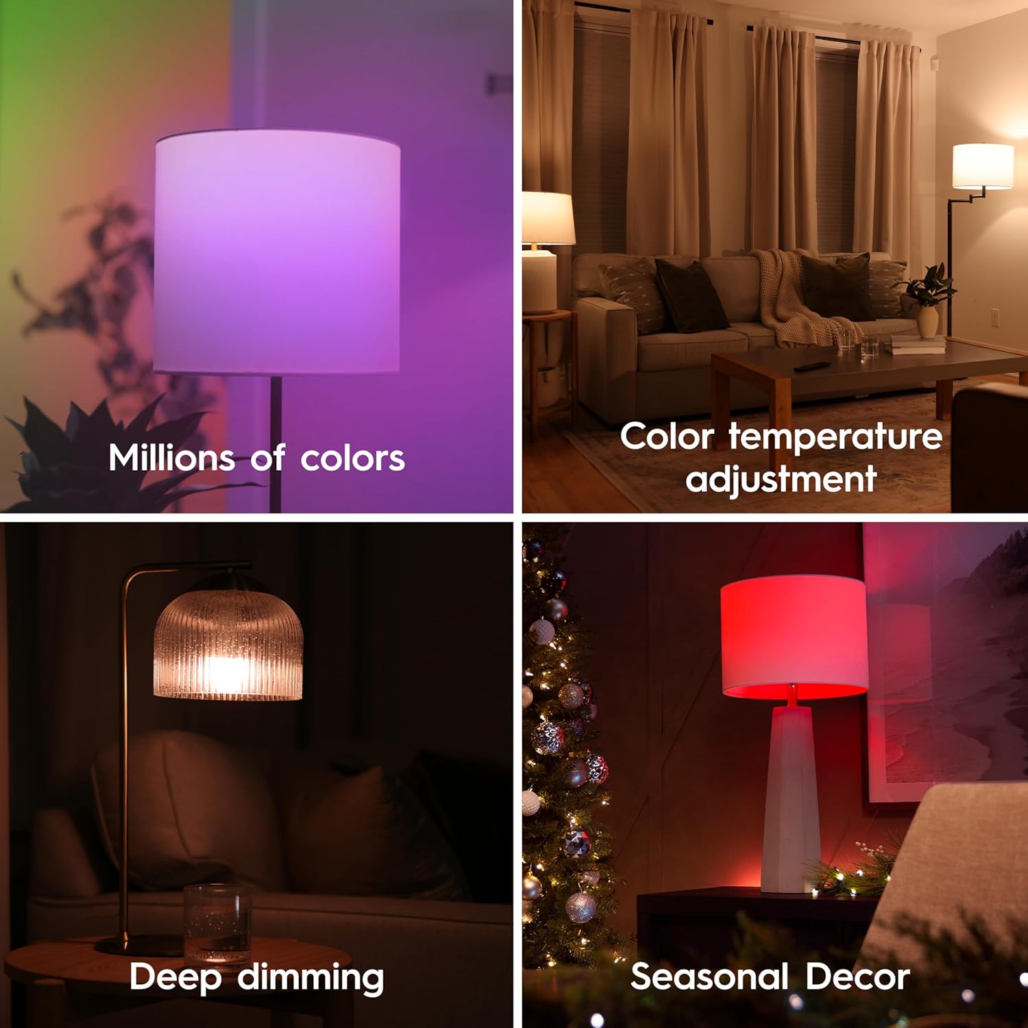 Cync GE A19 Smart LED Light Bulbs, Room D?cor Aesthetic Color Changing WiFi Lights, LED Indoor Light Bulb, Works with Amazon Alexa and Google (2 Pack) ? ? ? ? ? - Image 5