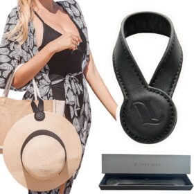 Magnetic Hat Clip for Travel on Bag | Fashionable Travel Accessories For Women | Leather Hat Holder With Strong Magnet For Handbags, Purses, Backpacks, Luggage, And Totes ?   ?   ?  ?   ?