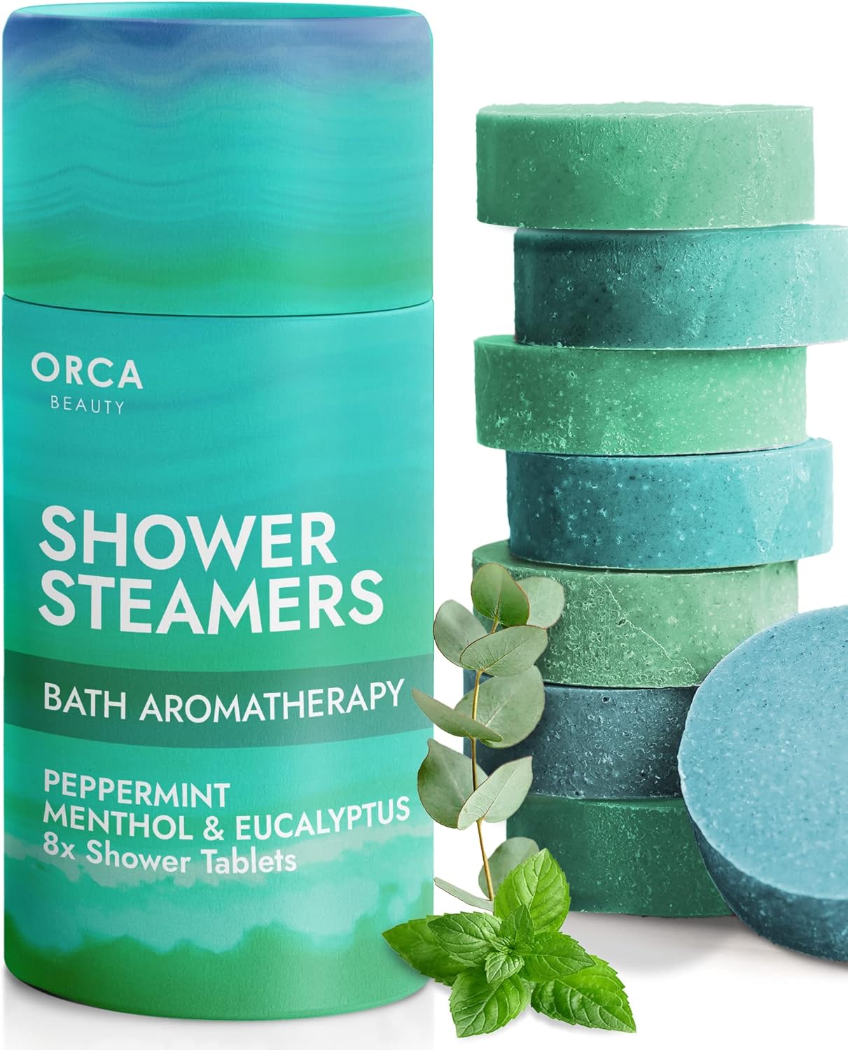 Shower Steamers Aromatherapy - Relaxation Gifts for Women, Shower Bombs, Unique Spa Gifts Shower Tablets, Stocking Stuffers for Women & Men (Peppermint and Eucalyptus Scent 8PC) ? ? ? ? ?