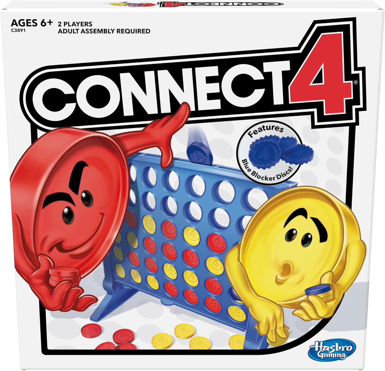 Hasbro Gaming Connect 4 Strategy Board Game for Kids | 2 Players for Boys & Girls | Ages 6+ (Amazon Exclusive) ? ? ? ? ?