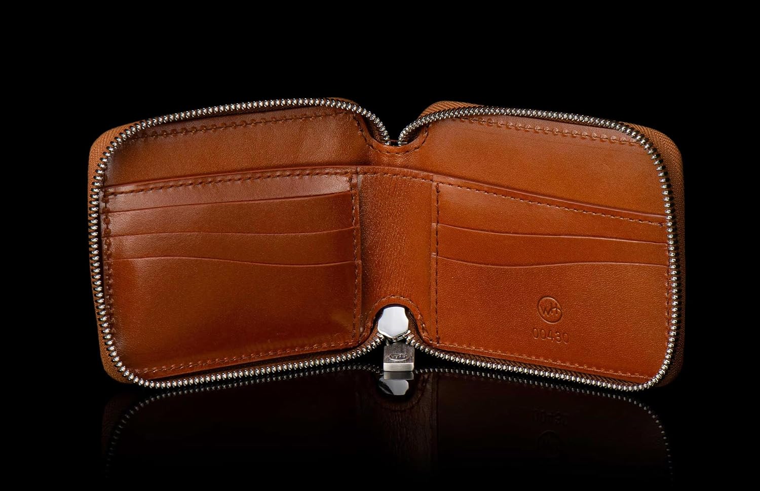 William Henry Leather Goods Collection Zipper Bi-Fold Wallet (Labradorite, Bourbon Monte Carlo) ? ? ? ? ? - Image 4