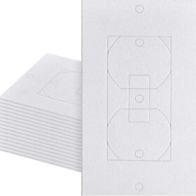 Tondiamo Outlet Insulation and Draft Sealers Foam Outlet Insulation Pads Electrical Outlet Insulation Light Switch Covers Size 1-gang and 2-gang 4 x 2.5 Inches Wall Gasket