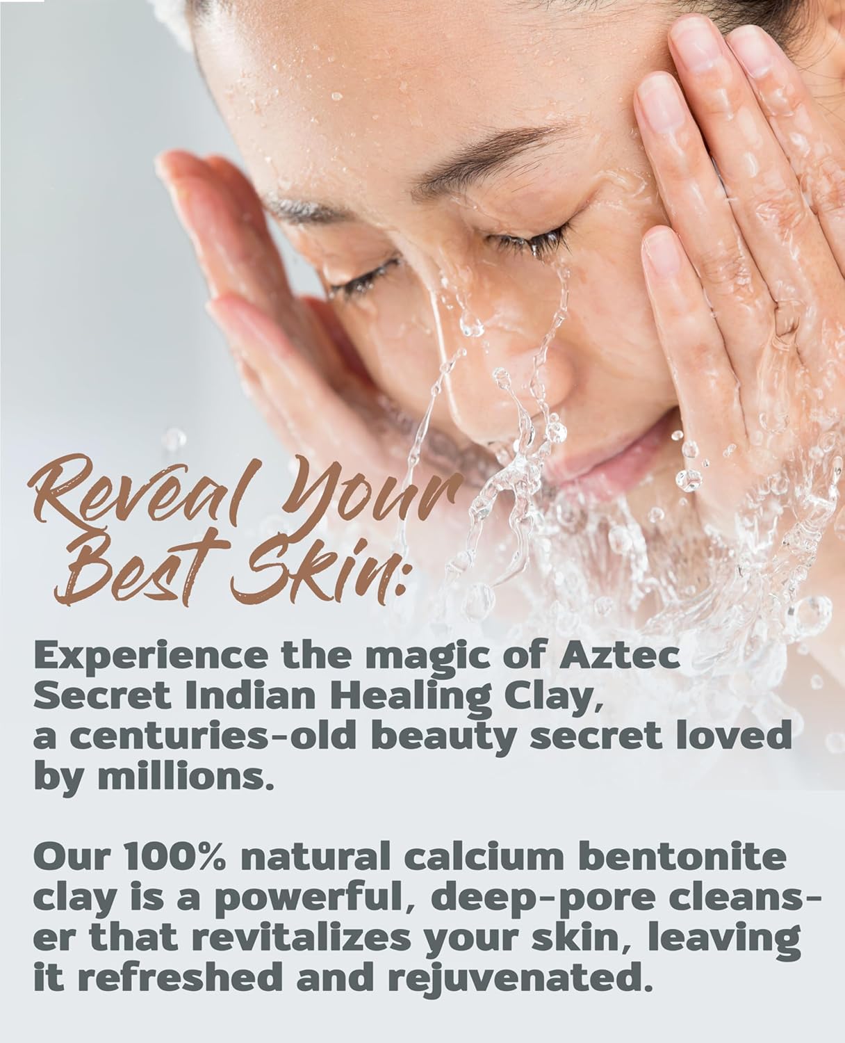 Aztec Secret? Indian Healing Clay 1 lb ? Deep Pore Cleansing Facial & Body Mask ? The Original 100% Natural Calcium Bentonite Clay ? New Version 2 ? ? ? ? ? - Image 3