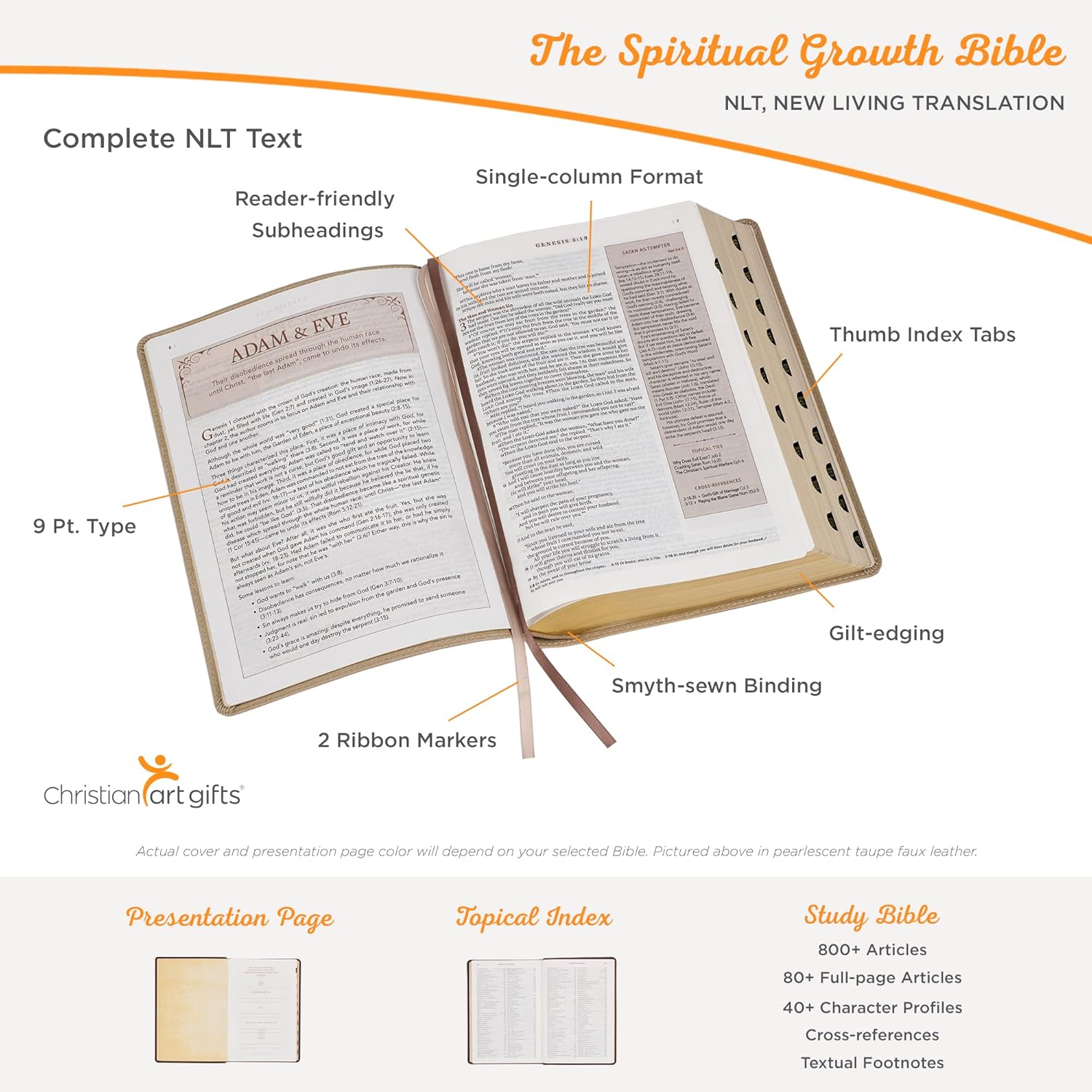 The Spiritual Growth Bible, Study Bible, NLT - New Living Translation Holy Bible, Faux Leather, Pink (NLT Spiritual Growth Editions) ? ? ? ? ? - Image 5