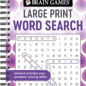 Brain Games - Large Print Word Search (Swirls) ?   ?   ?  ?   ?