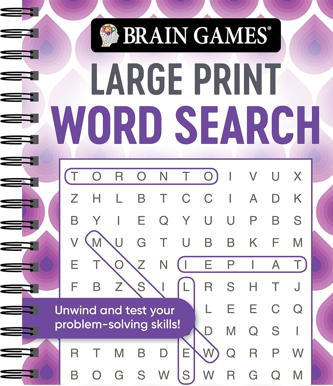 Brain Games - Large Print Word Search (Swirls) ? ? ? ? ?
