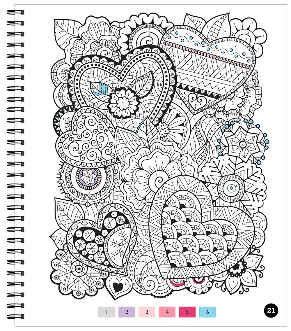 Brain Games - Color by Number: Stress-Free Coloring (Green) ? ? ? ? ? - Image 4