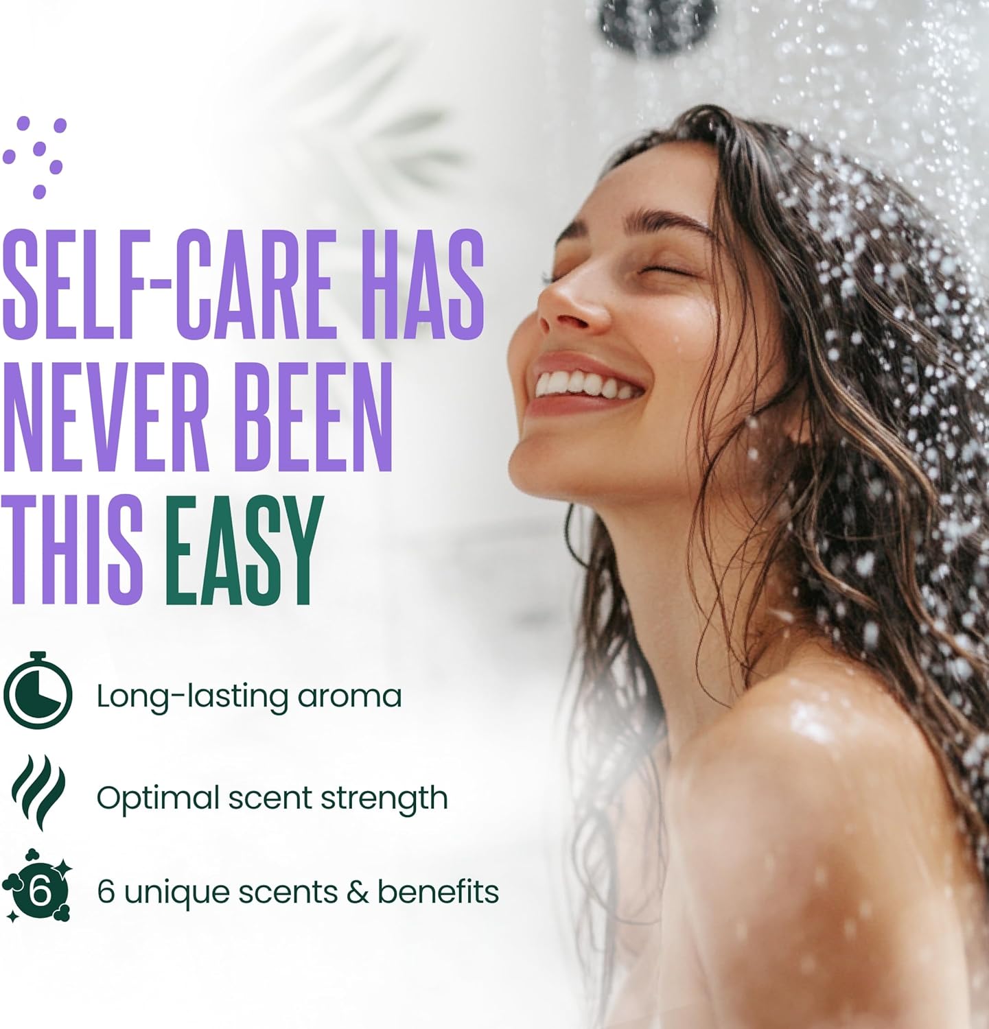 Cleverfy Shower Steamers Aromatherapy - 18 Pack of Shower Bombs with Essential Oils. Self Care Birthday Gifts for Women and Valentines Day Gifts for Her and Him. Purple Set ? ? ? ? ? - Image 2