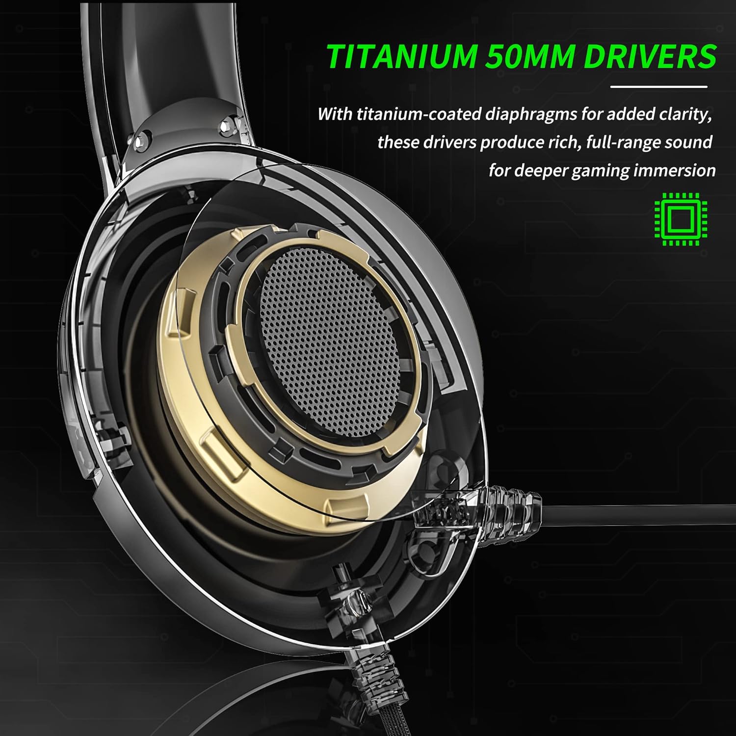 BINNUNE Gaming Headset with Mic for Xbox Series X|S Xbox One PS4 PS5 PC NS, Wired Audifonos Gamer Headphones with Microphone for Xbox 1 PS 4|5 ? ? ? ? ? - Image 4