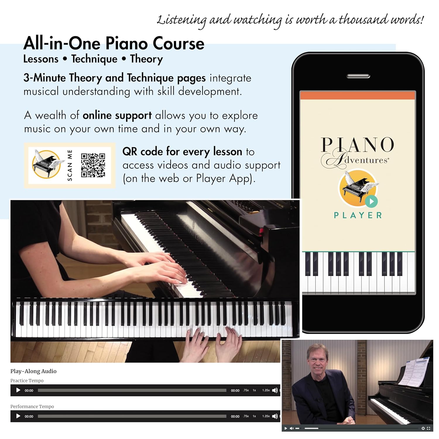 Adult Piano Adventures All-in-One Piano Course Book 1 (Book/Online Audio) ? ? ? ? ? - Image 3