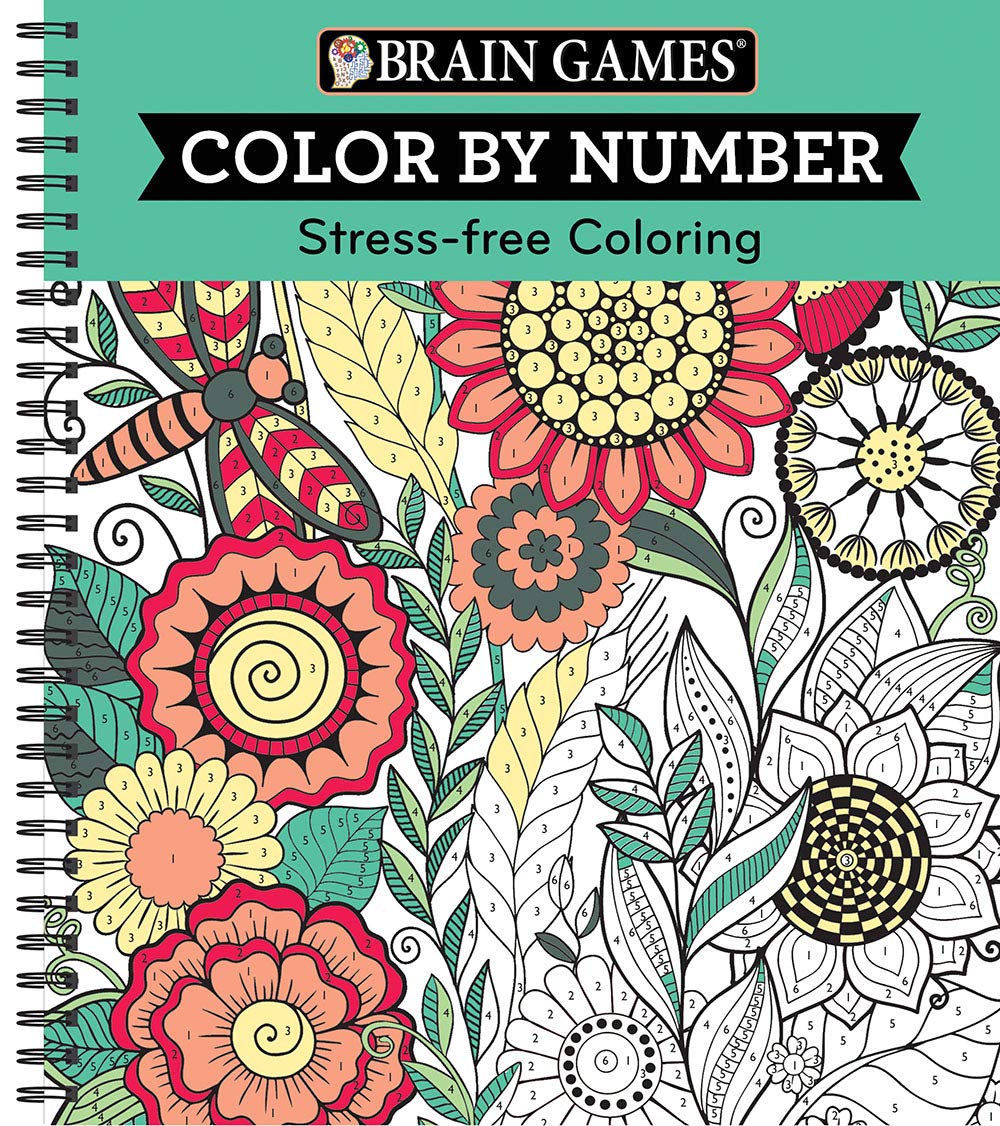 Brain Games - Color by Number: Stress-Free Coloring (Green) ? ? ? ? ?