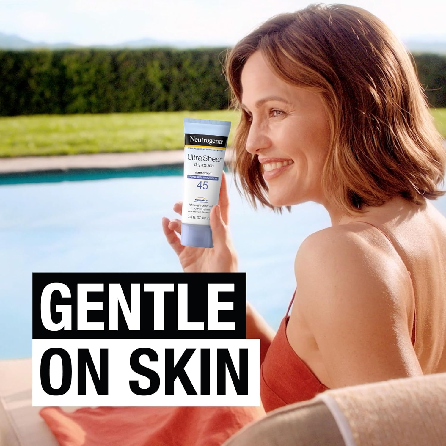 Neutrogena Ultra Sheer Dry-Touch Water Resistant and Non-Greasy Sunscreen Lotion with Broad Spectrum SPF 45, TSA-Compliant travel Size, 3 Fl Oz, Pack of 2, 6 Fl Oz ? ? ? ? ? - Image 4