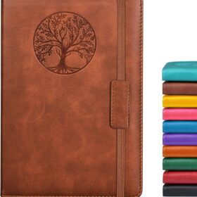 Lined Journal Notebook for Women Men,256 Pages A5 Hardcover Leather Journals for Writing,Travel,Business,Work & School,College Ruled Notebooks for Note Taking,Diary Notepad 5.7