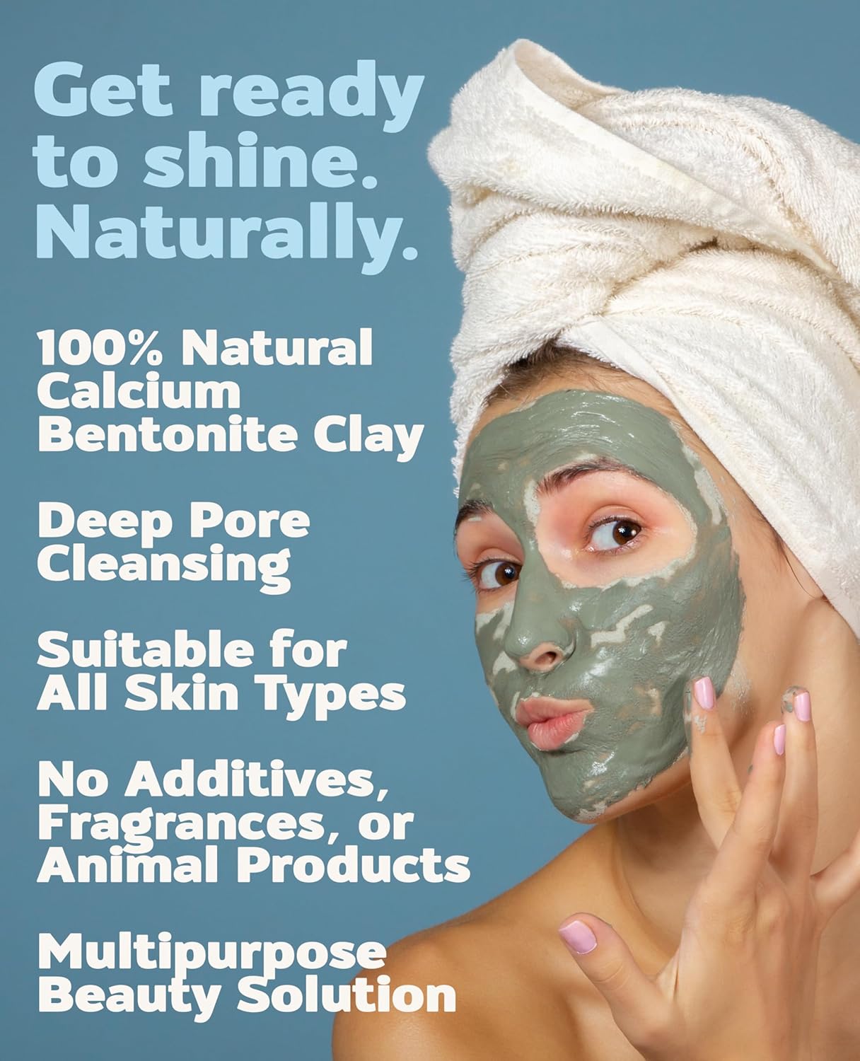 Aztec Secret? Indian Healing Clay 1 lb ? Deep Pore Cleansing Facial & Body Mask ? The Original 100% Natural Calcium Bentonite Clay ? New Version 2 ? ? ? ? ? - Image 4