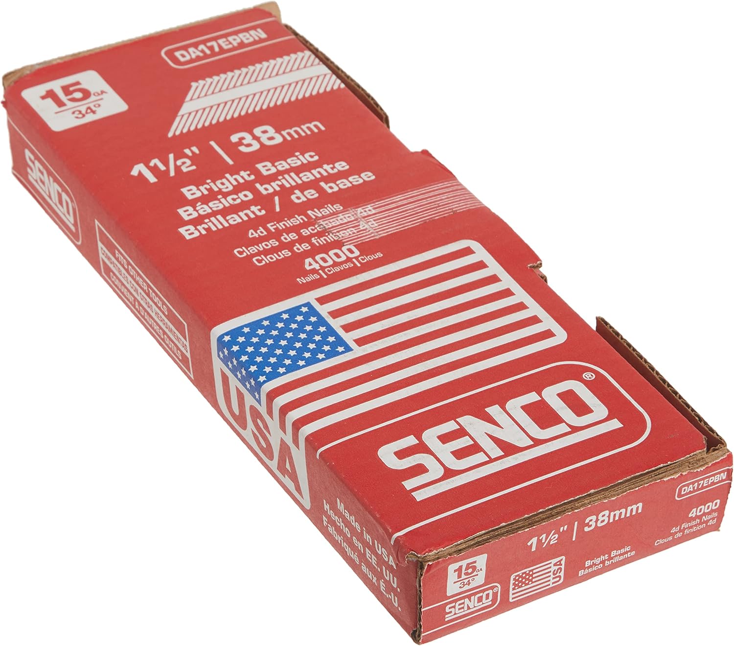 SENCO FASTENING SYSTEMS DA17EPBN 4000CT 1-1/2-Inch Finish Nail - Image 2