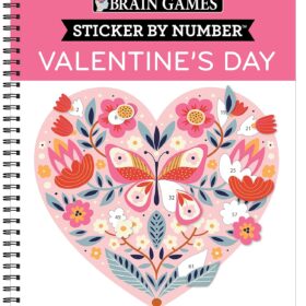 Brain Games - Sticker by Number: Valentine's Day ?   ?   ?  ?   ?