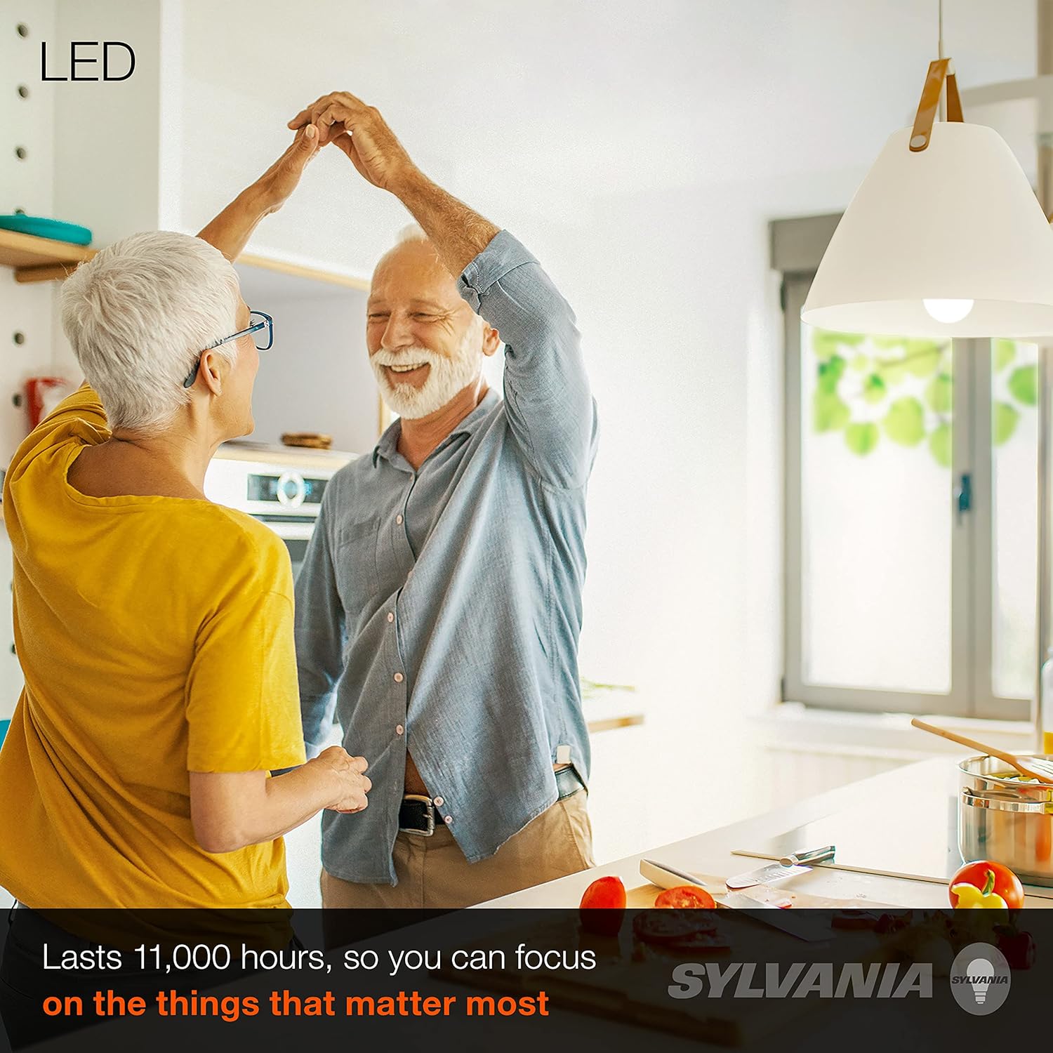 SYLVANIA LED A19 Light Bulb, 60W Equivalent, Efficient 8.5W, 10 Year, 2700K, 800 Lumens, Frosted, Soft White - 24 Pack (74765), Packaging may vary. ? ? ? ? ? - Image 3