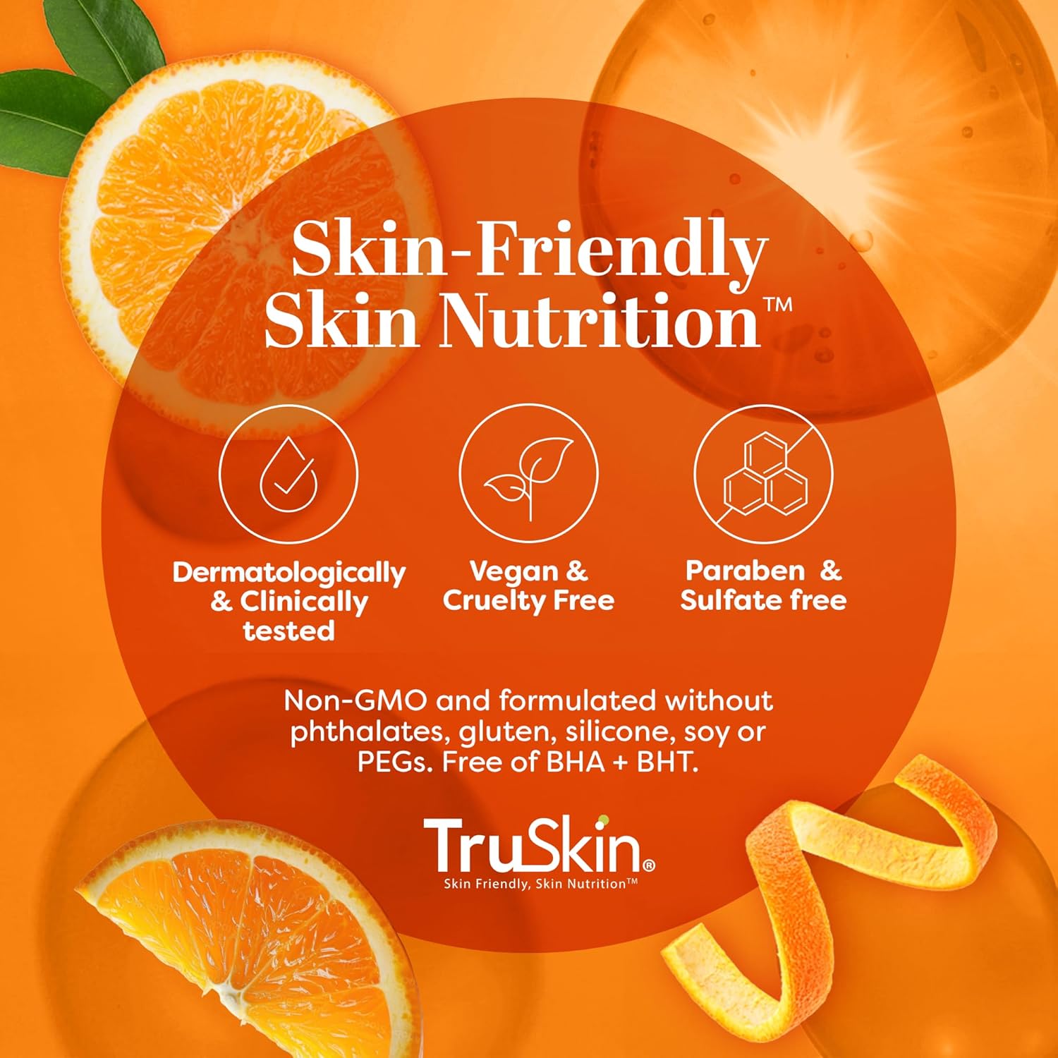 TruSkin Vitamin C Serum ? Anti Aging Facial Serum with Vitamin C, Hyaluronic Acid, Vitamin E ? Brightening Serum ? Even Skin Tone, Improve Appearance of Dark Spots, Fine Lines & Wrinkles, 2 Fl Oz ? ? ? ? ? - Image 4