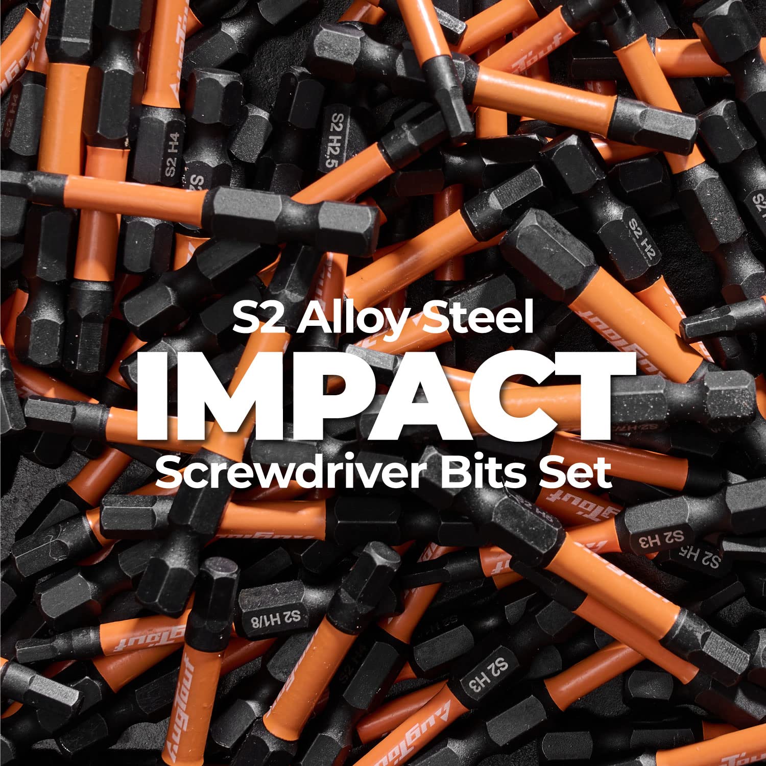 toolant Impact Hex Head Allen Wrench Drill Bit Set 20pcs (Metric&SAE), 1/4? Hex-Shank S2 Steel Hex Bits Set, CNC Machined Tips with Magnetism, 2? Long with Storage Box ? ? ? ? ? - Image 6