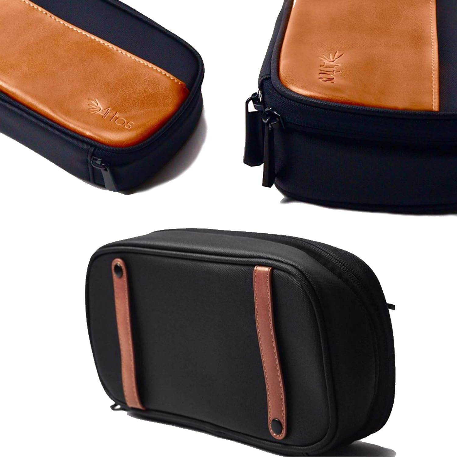 Leather Electronic Organizer Travel Case | Cable Organizer | Cable Storage | Cable Bag | Tech Pouch | Charger Cord Organizer | Travel Essentials | Travel Work Essentials | Travel Organization ? ? ? ? ? - Image 4