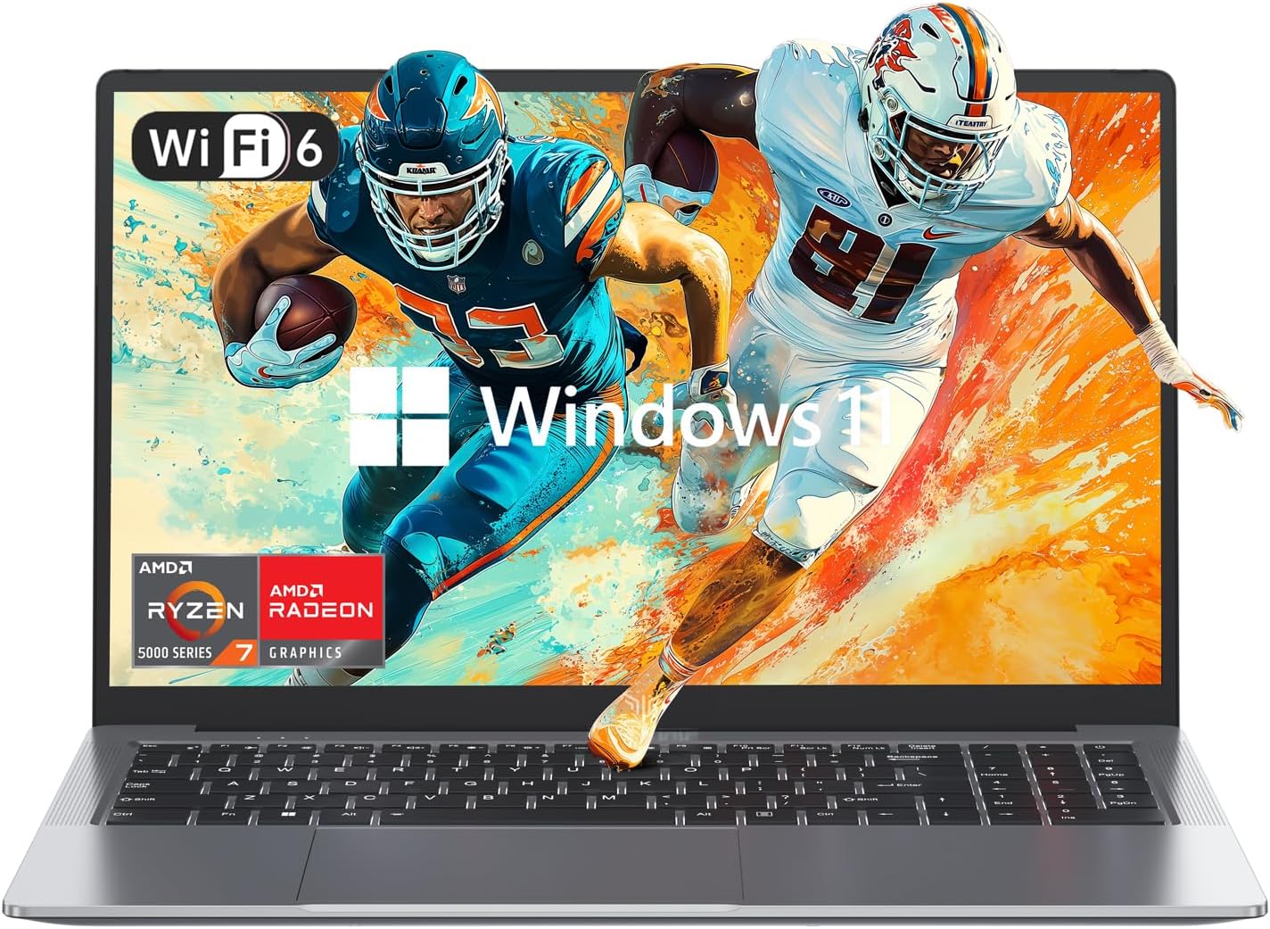Gaming Laptop, 16GB DDR4 (2 * 8GB, Dual Channel), 512GB M.2 2280 NVMe SSD | AMD Ryzen 7 5825U, 16.1-inch IPS, Backlit Keyboard, WIFI6, HDMI, Type-C USB