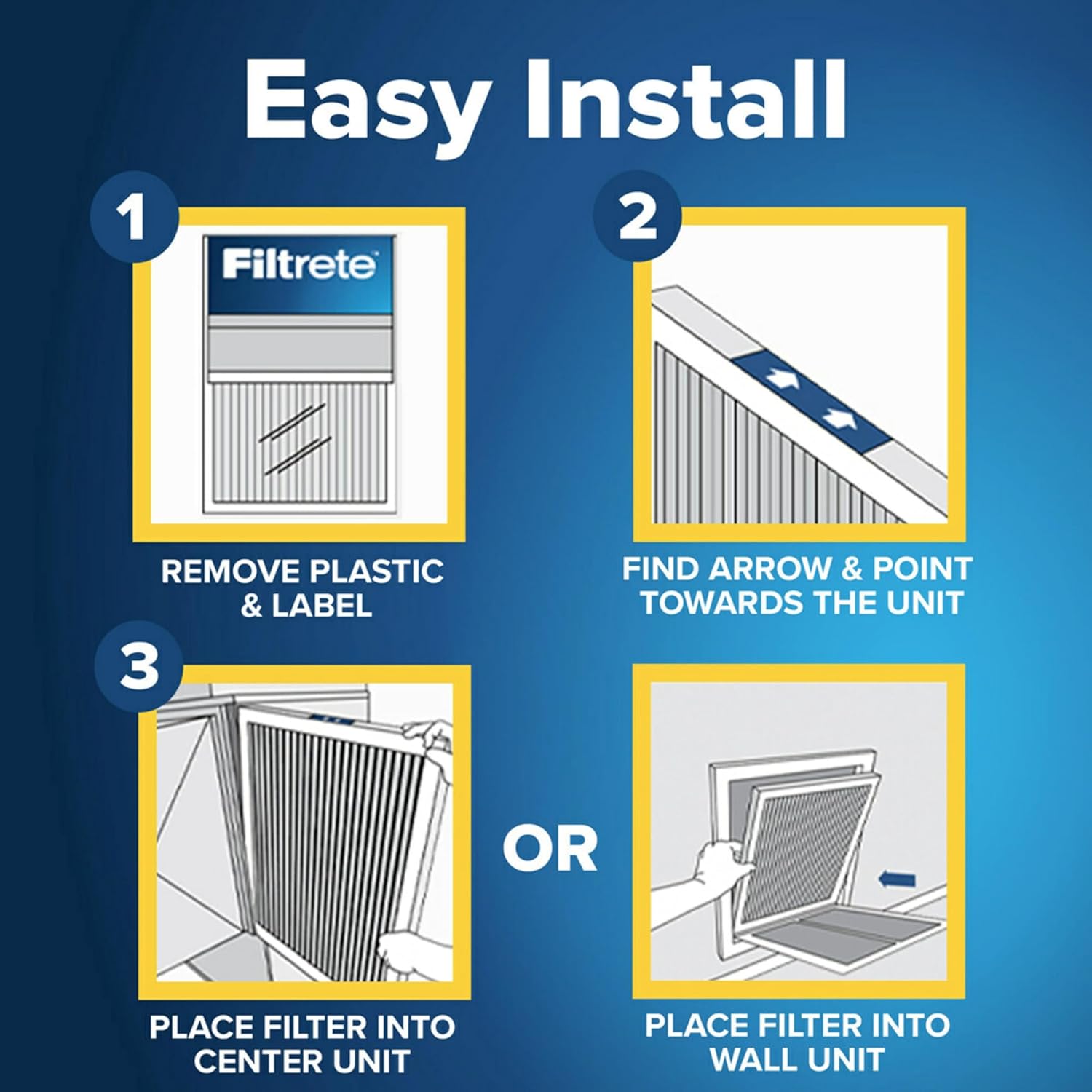 Filtrete 14x24x1 AC Furnace Air Filter, MERV 13, MPR 1900, Premium Allergen, Bacteria & Virus Filter, 3-Month Pleated 1-Inch Electrostatic Air Cleaning Filter, 2-Pack (Actual Size 13.81x23.81x0.78 in) ? ? ? ? ? - Image 3