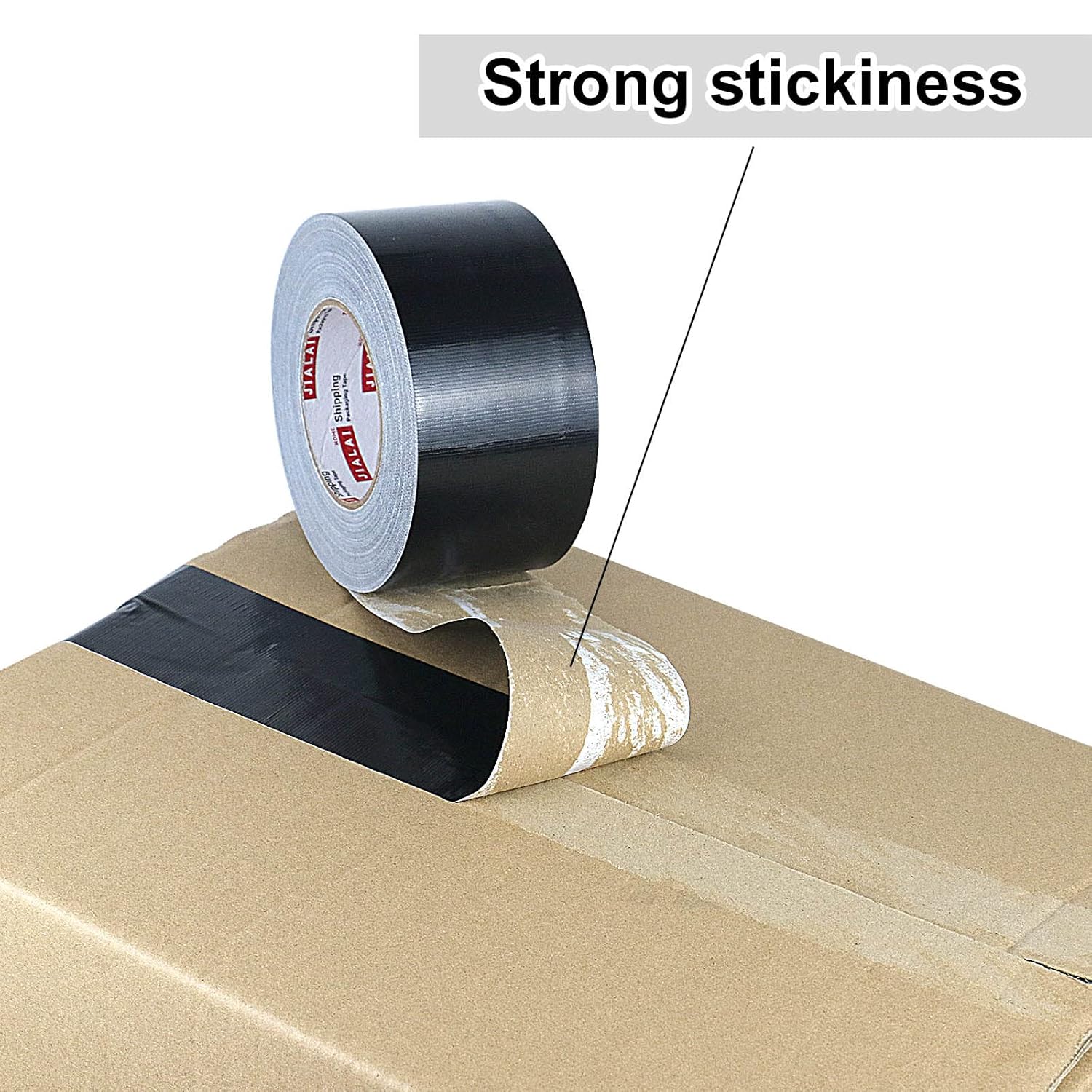 Black Duct Tape 3 Inch Wide, Industrial Grade 3 inches x 55 Yards (164 ft), 9 Mil Heavy-Duty, Waterproof, Strong, Flexible, No Residue, for Crafts & Home Improvement ? ? ? ? ? - Image 4