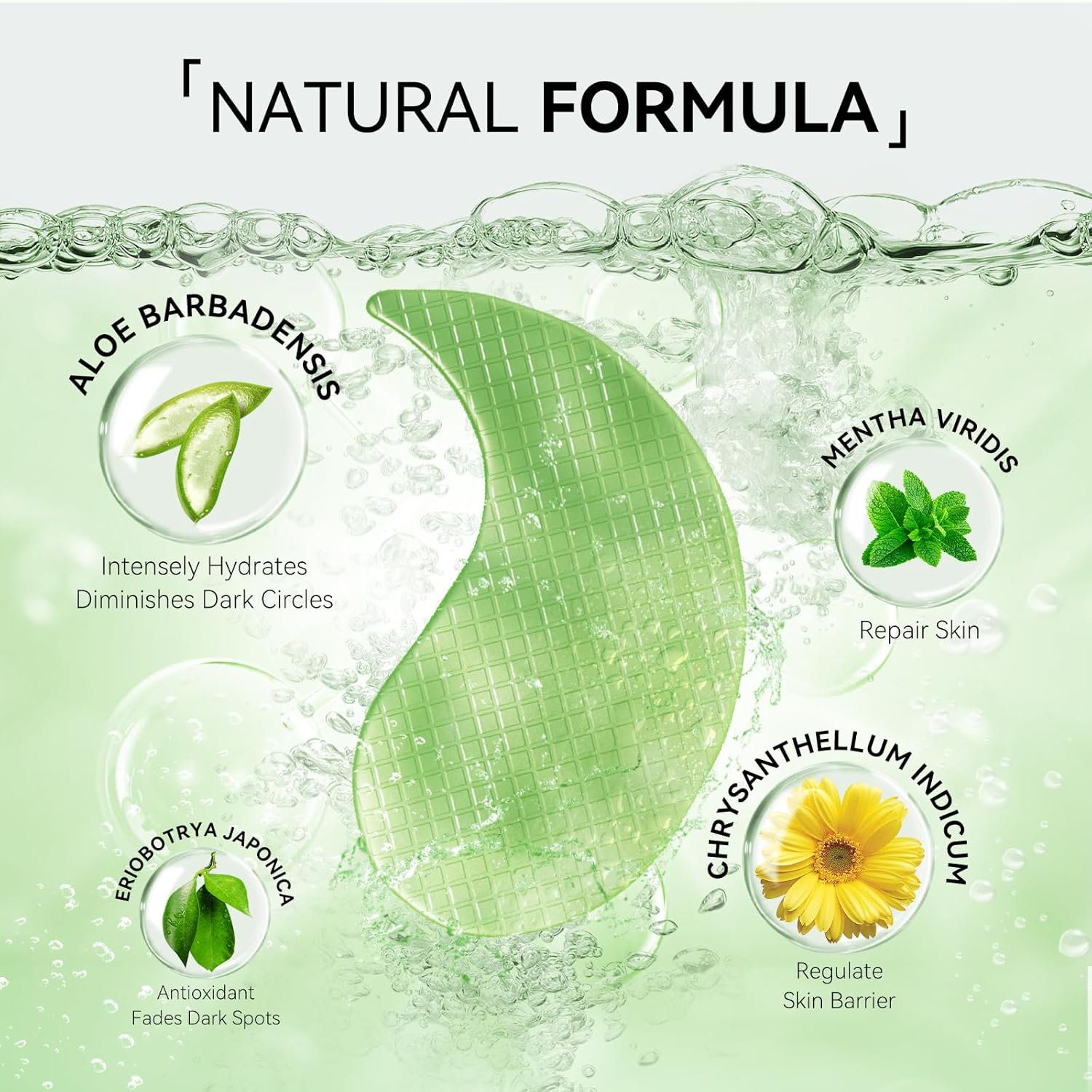 BREYLEE Aloe Vera Eye Masks? 60 Pcs - Puffy Eyes and Dark Circles Treatments ? Look Younger and Reduce Wrinkles and Fine Lines Undereye, Improve and Firm eye Skin - Pure Natural Material Extraction ? ? ? ? ? - Image 4