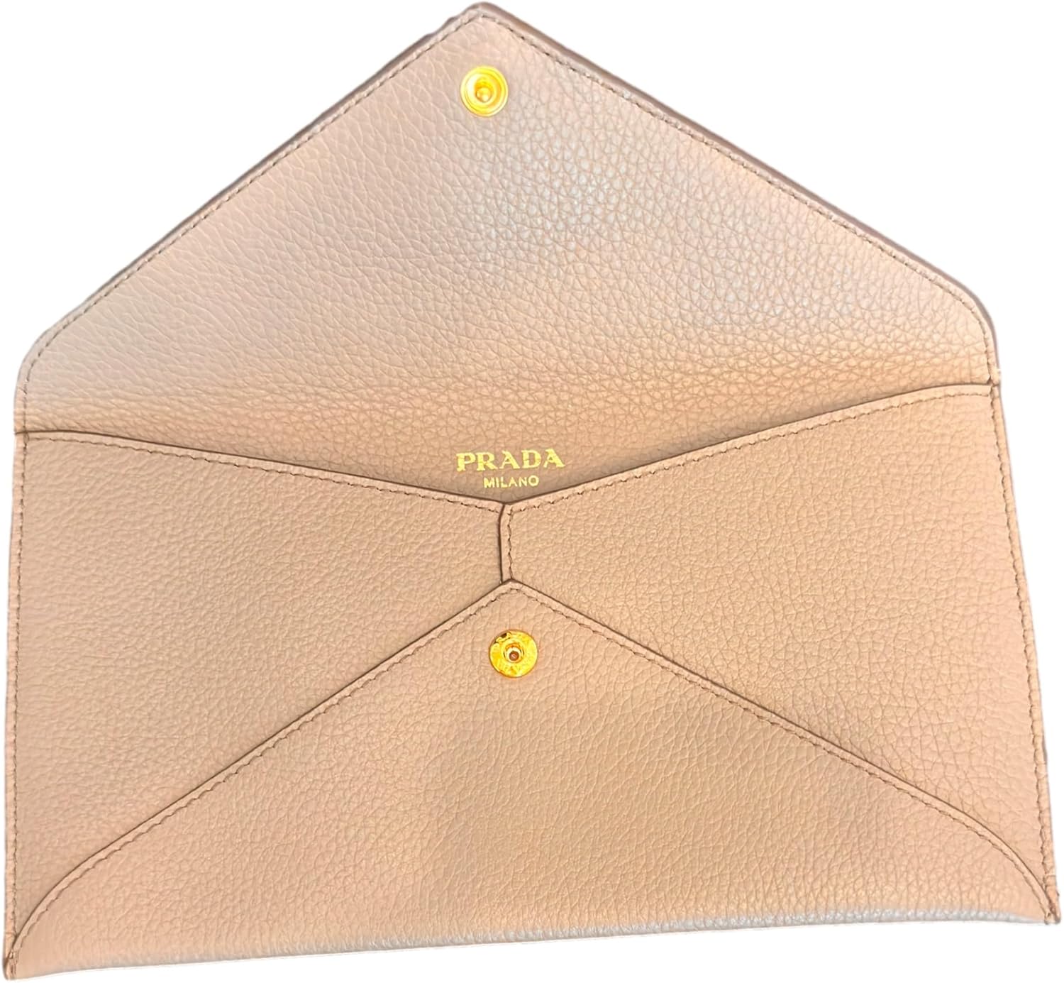 Prada Grey Vitello Grain Leather Long Envelope Wallet 1MF175 ? ? ? ? ? - Image 3