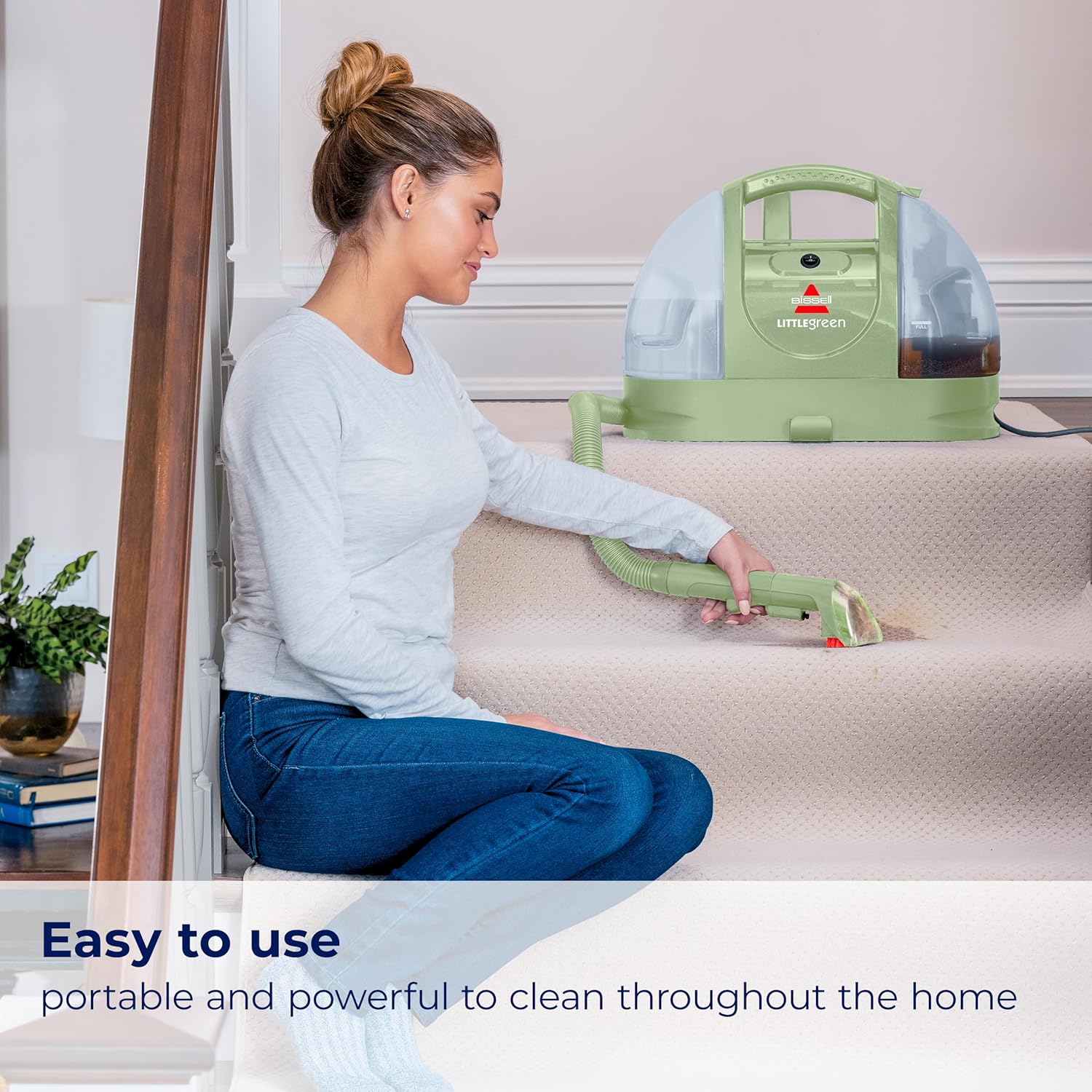 BISSELL Little Green Multi-Purpose Portable Carpet and Upholstery Cleaner, Car and Auto Detailer, with Exclusive Specialty Tools, Green, 1400B ? ? ? ? ? - Image 4