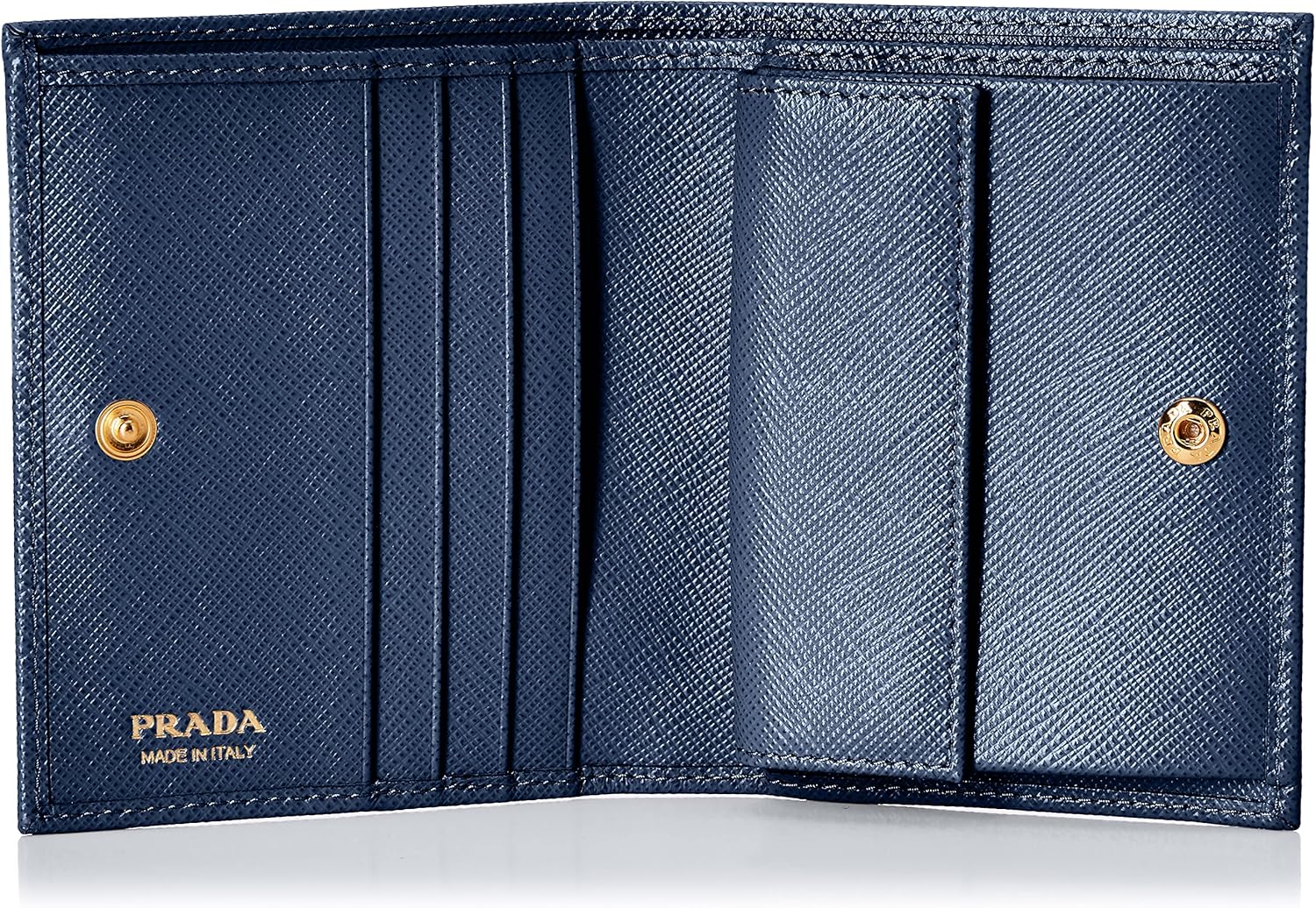 Prada 1MV204QWA016 Women's Tri-Fold Wallet, BLUETTE ? ? ? ? ? - Image 3