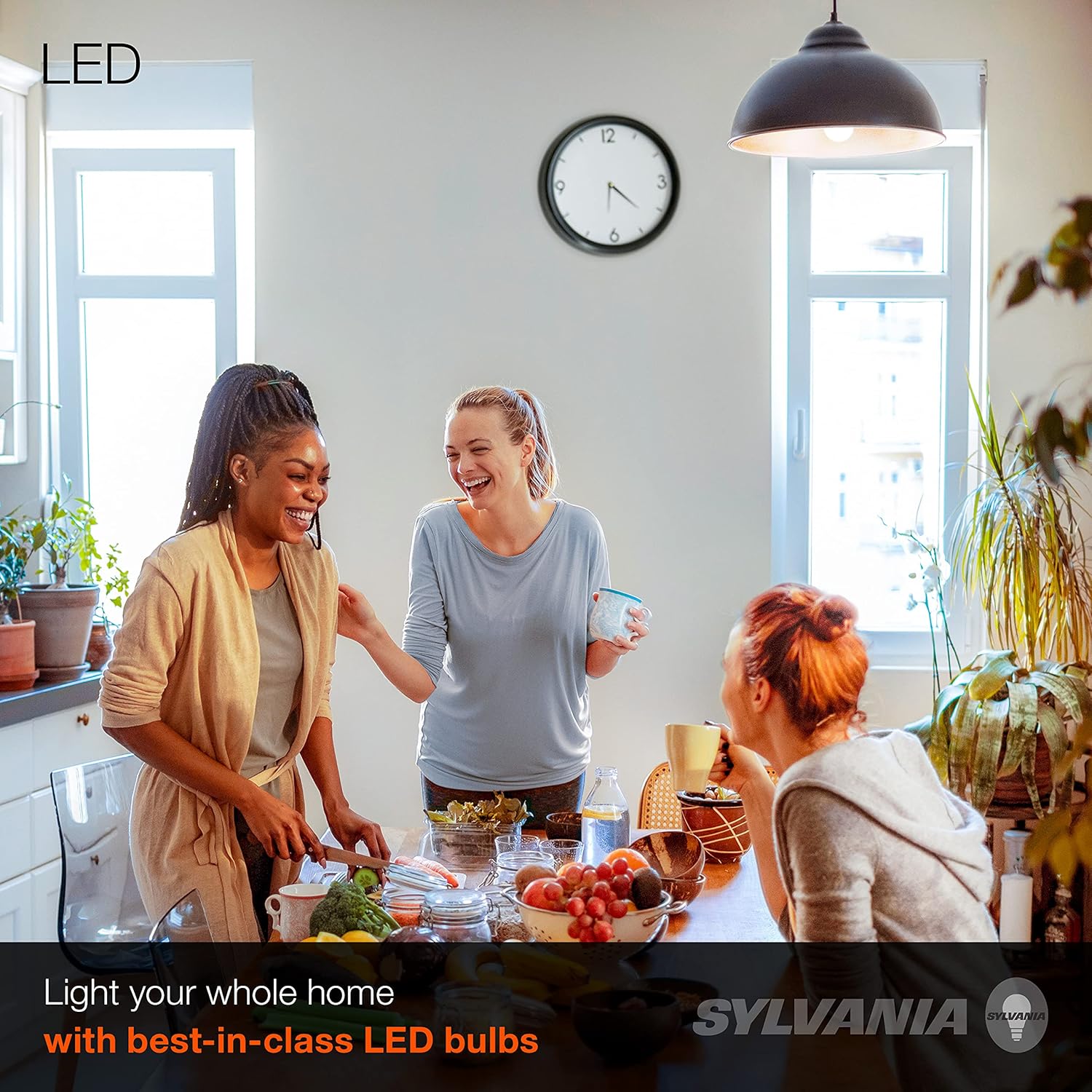 SYLVANIA LED A19 Light Bulb, 60W Equivalent, Efficient 8.5W, 10 Year, 2700K, 800 Lumens, Frosted, Soft White - 24 Pack (74765), Packaging may vary. ? ? ? ? ? - Image 4