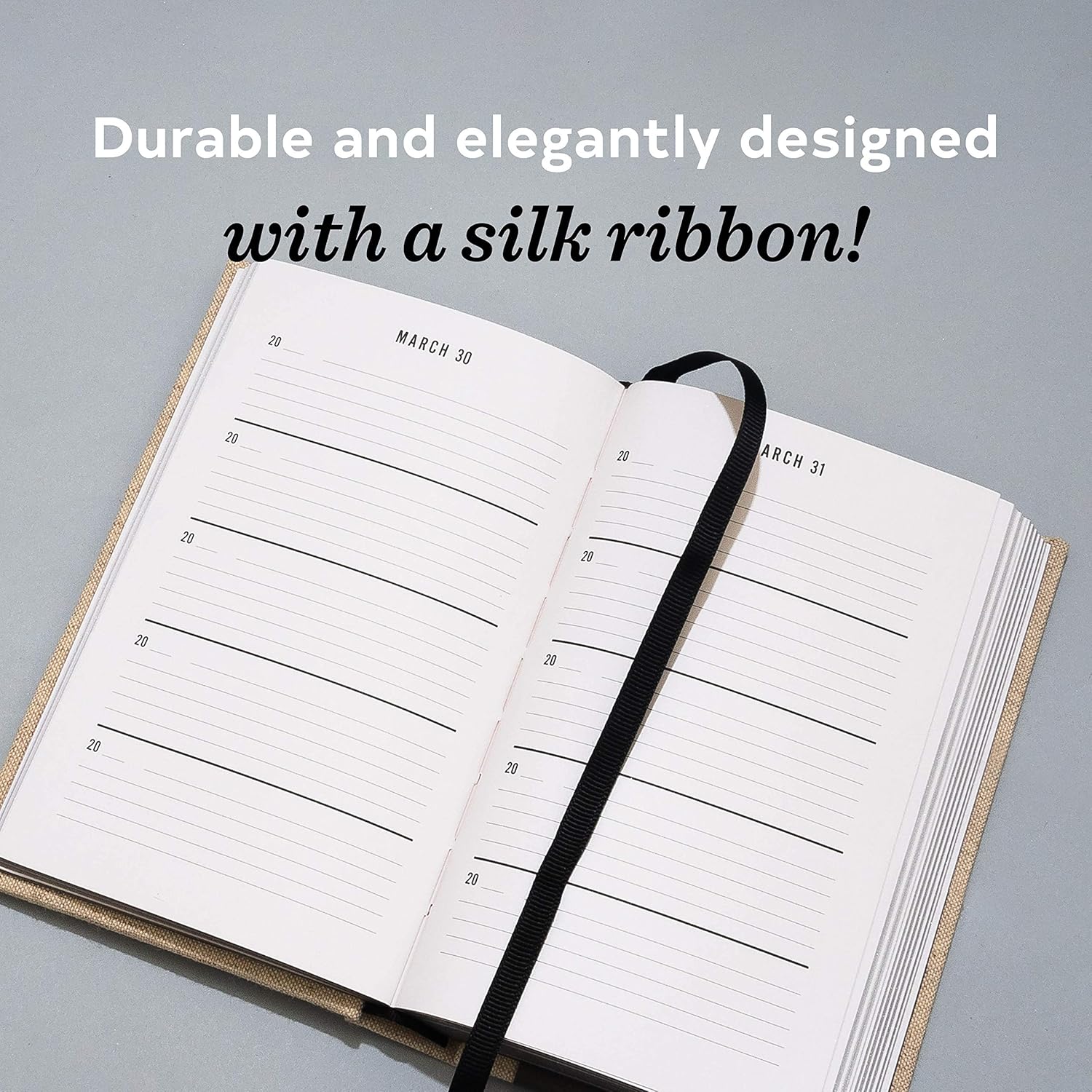 Canvas One Line a Day: A Five-Year Memory Book (Yearly Memory Journal and Diary, Natural Canvas Cover) ? ? ? ? ? - Image 3