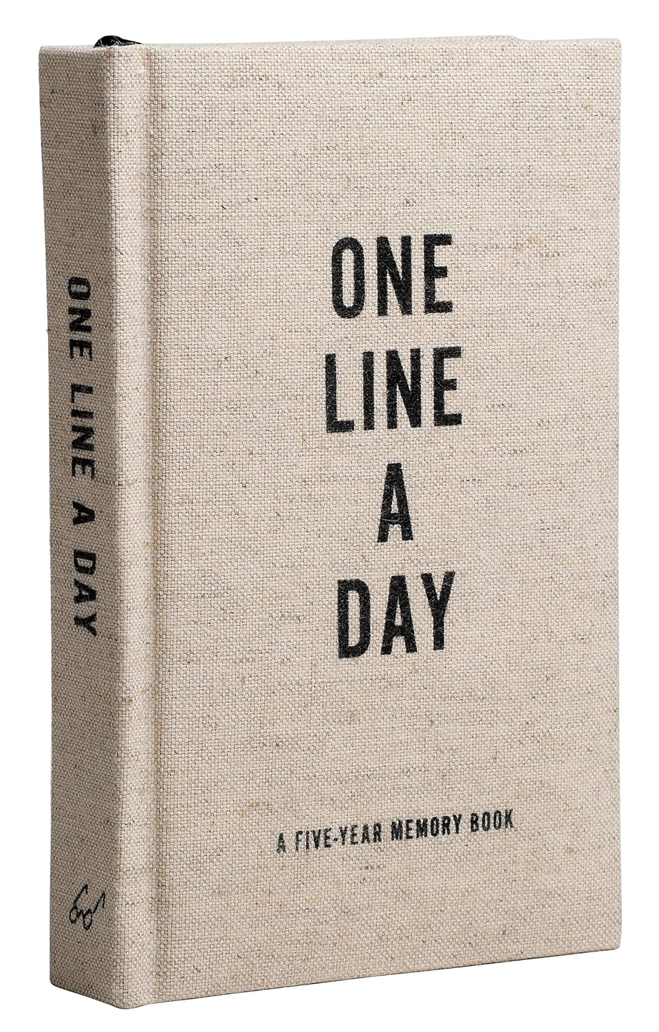 Canvas One Line a Day: A Five-Year Memory Book (Yearly Memory Journal and Diary, Natural Canvas Cover) ? ? ? ? ?